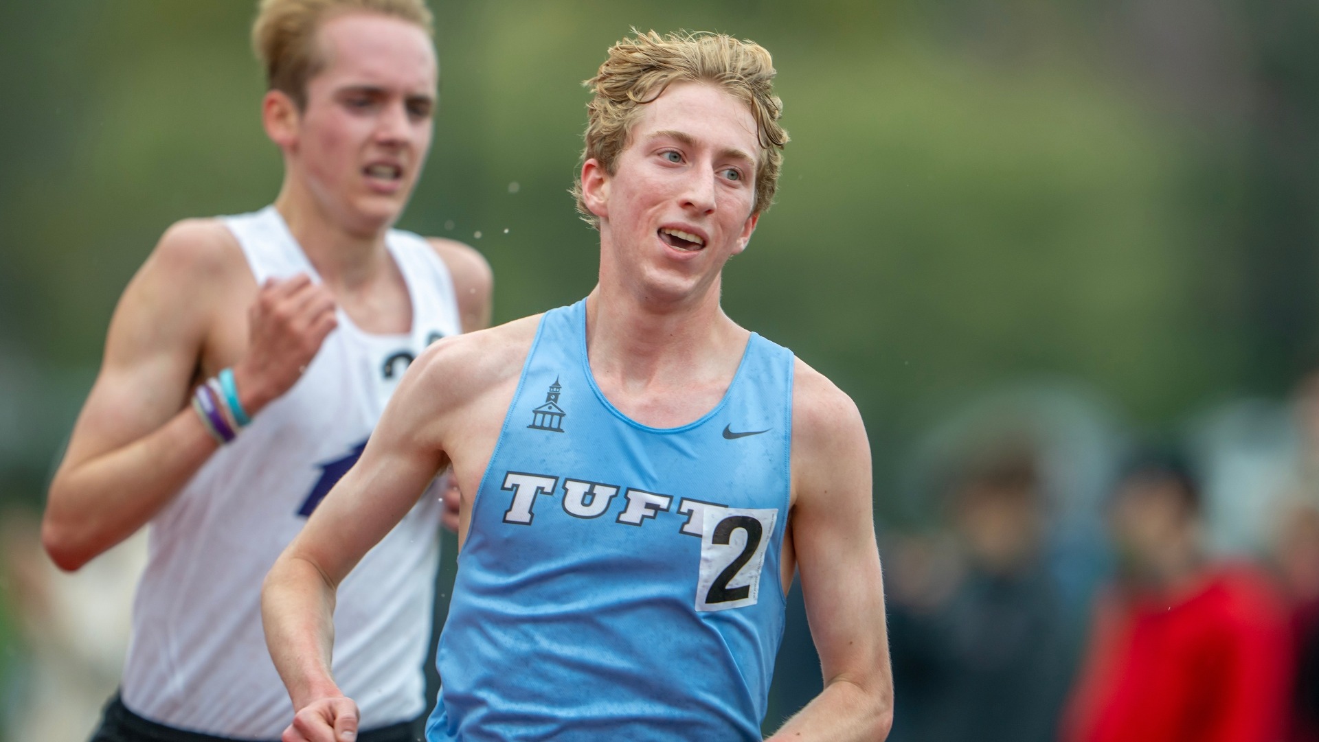 Jonah Reisner competes during the outdoor season for the Jumbos.