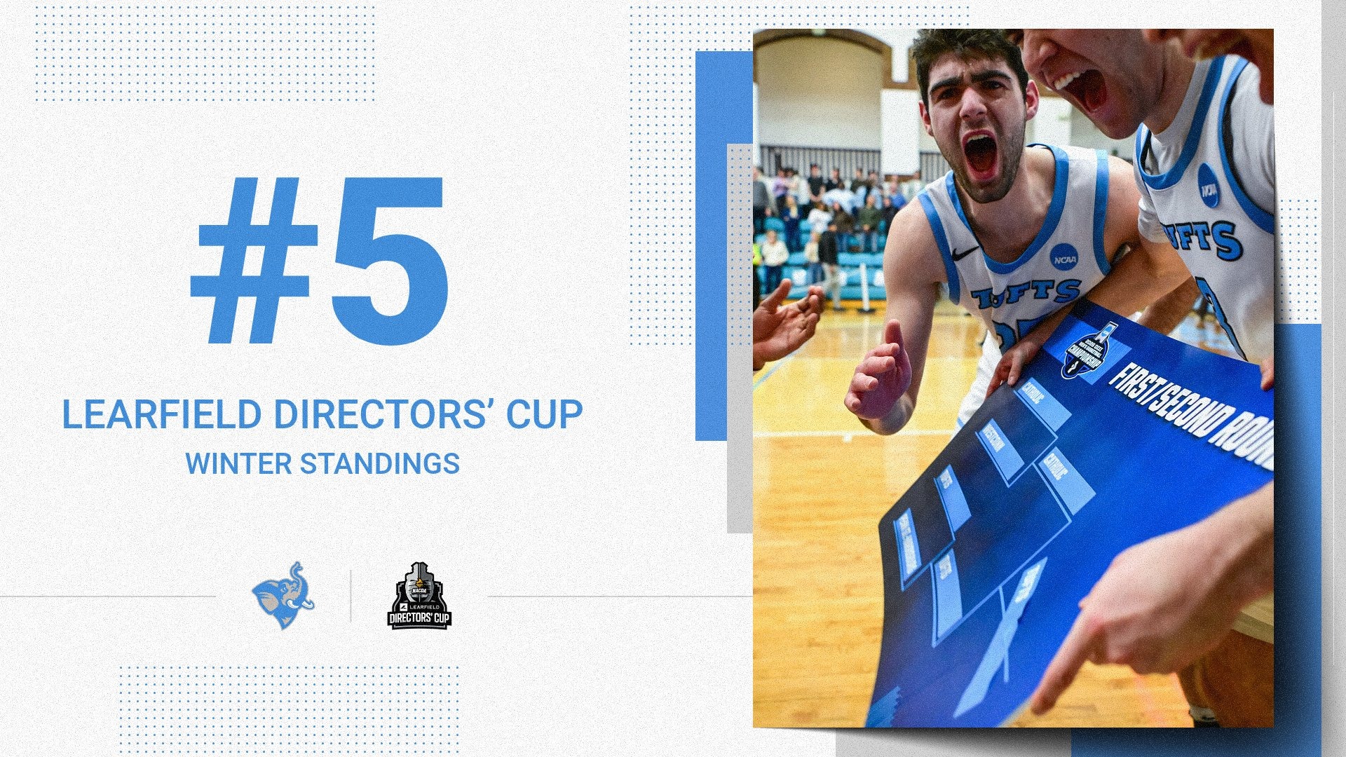 Winter Directors' Cup Standing Release Graphic - Tufts No. 5