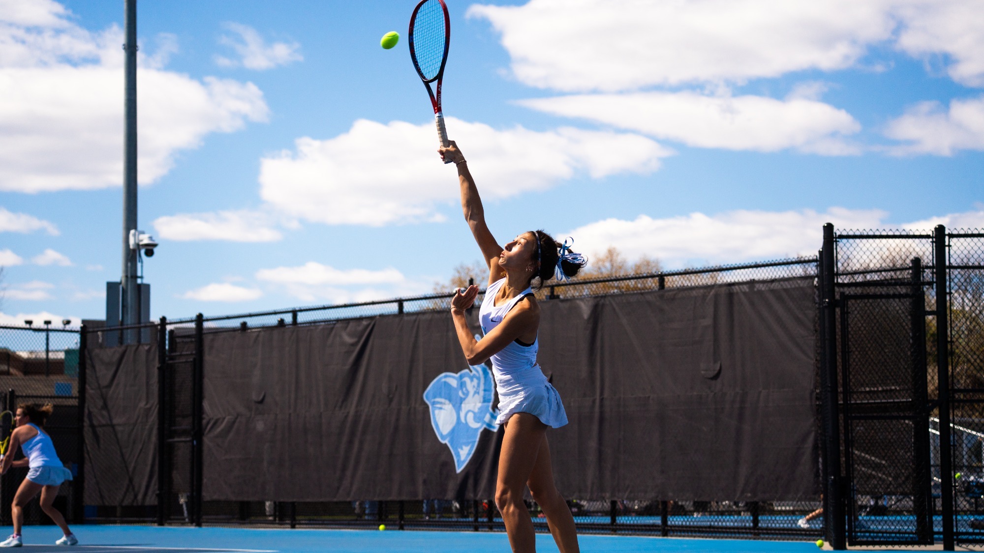 Melanie Woodbury Hits Shot Against Washington & Lee April 24.