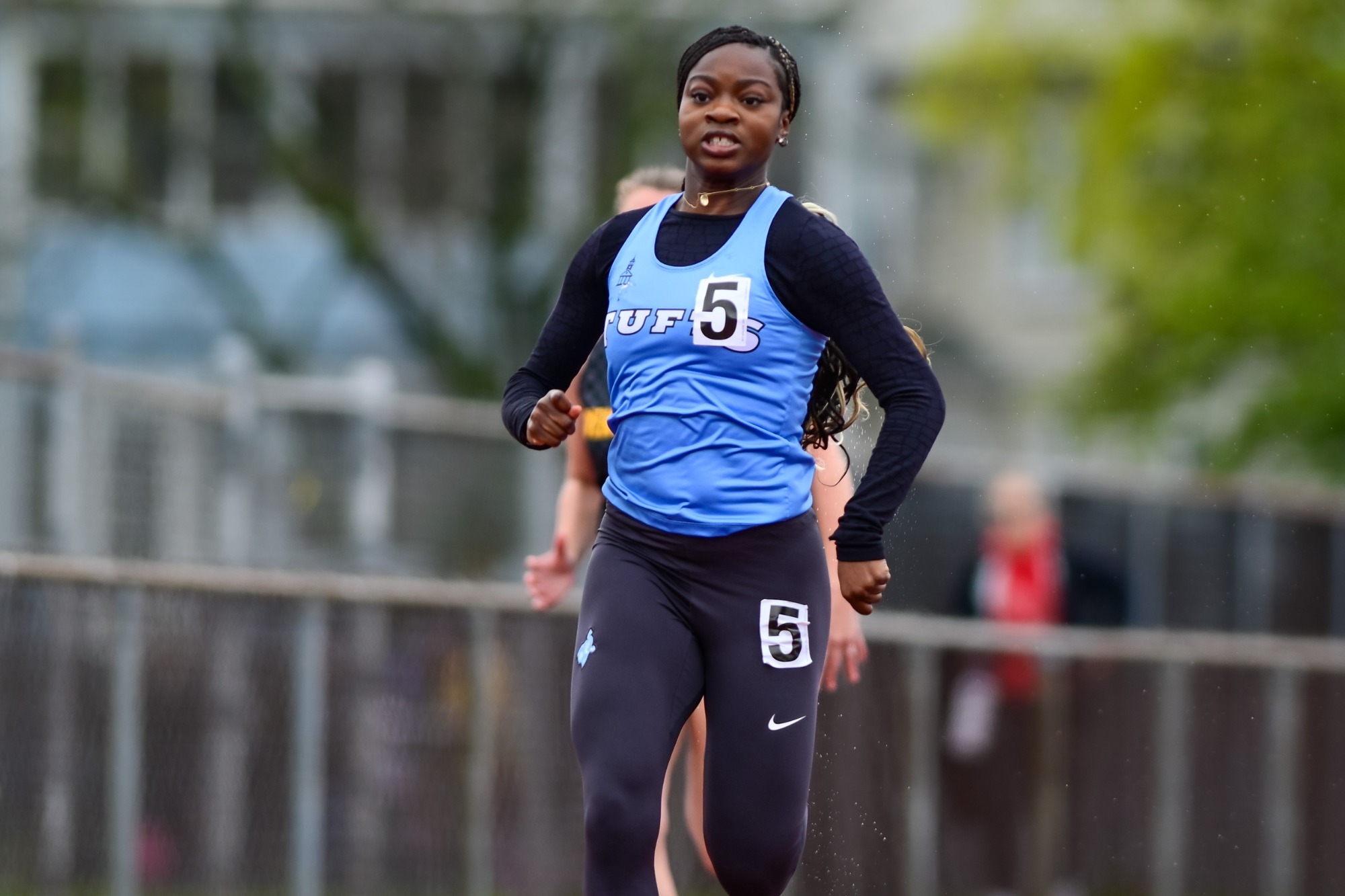 Simi Lawal competes at the Tufts Sunshine Classic as a freshman.