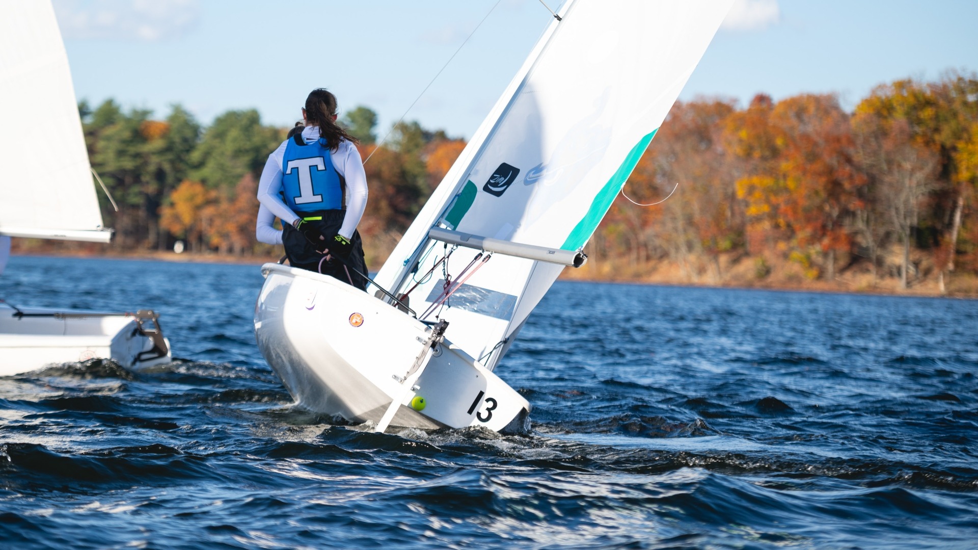 Greta Traver practices at Upper Mystic Lake in November 2024.