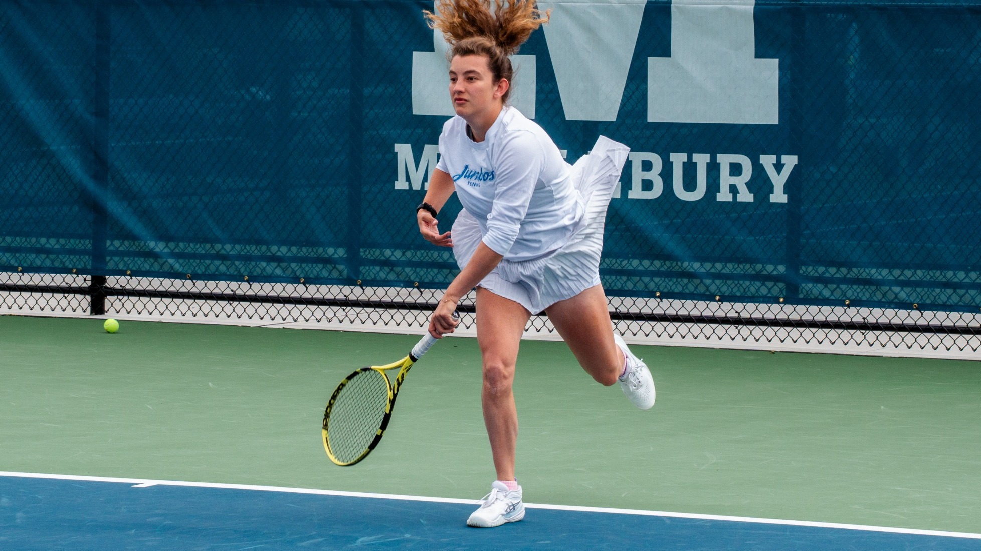 Lucy Mitchell Hits Shot Against Middlebury May 9, 2026.
