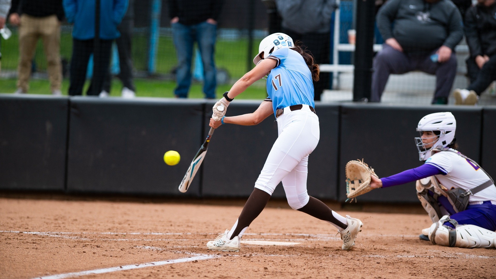 Kaitlyn Perucci set the Tufts all-time hits record today against Alfred.