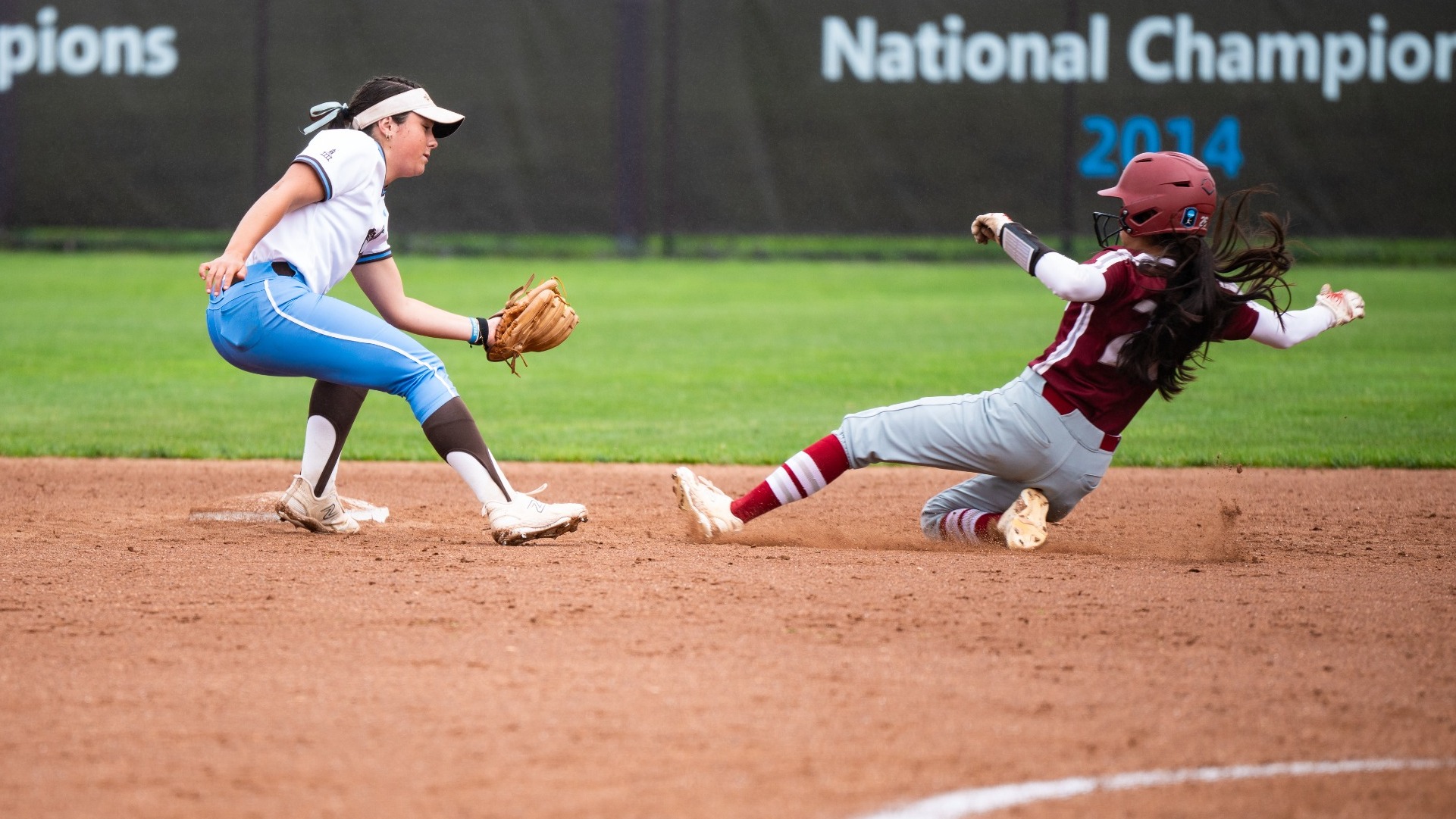 Paige Murphy Tags Runner Against Muhlenberg College Friday, May 15.