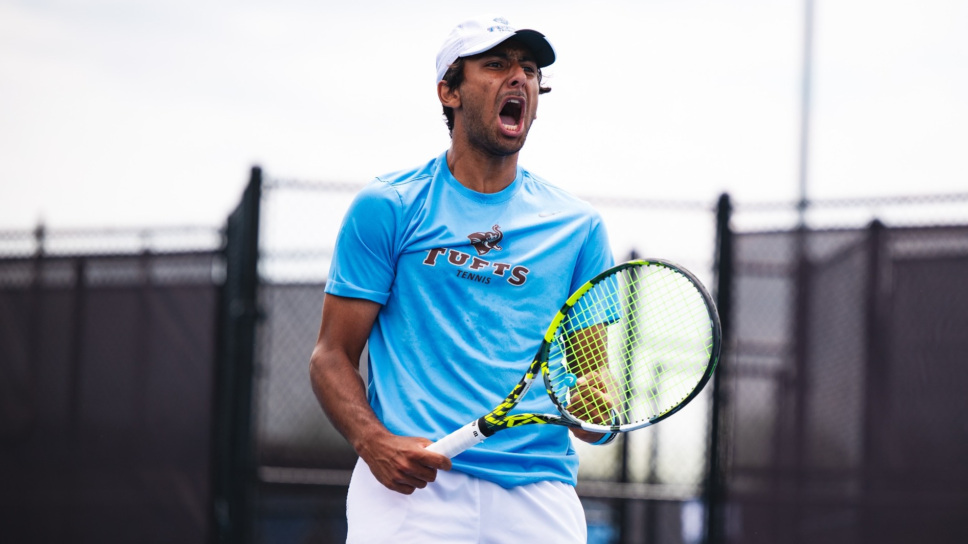Keatan Mehta Celebrates Point Against Trinity