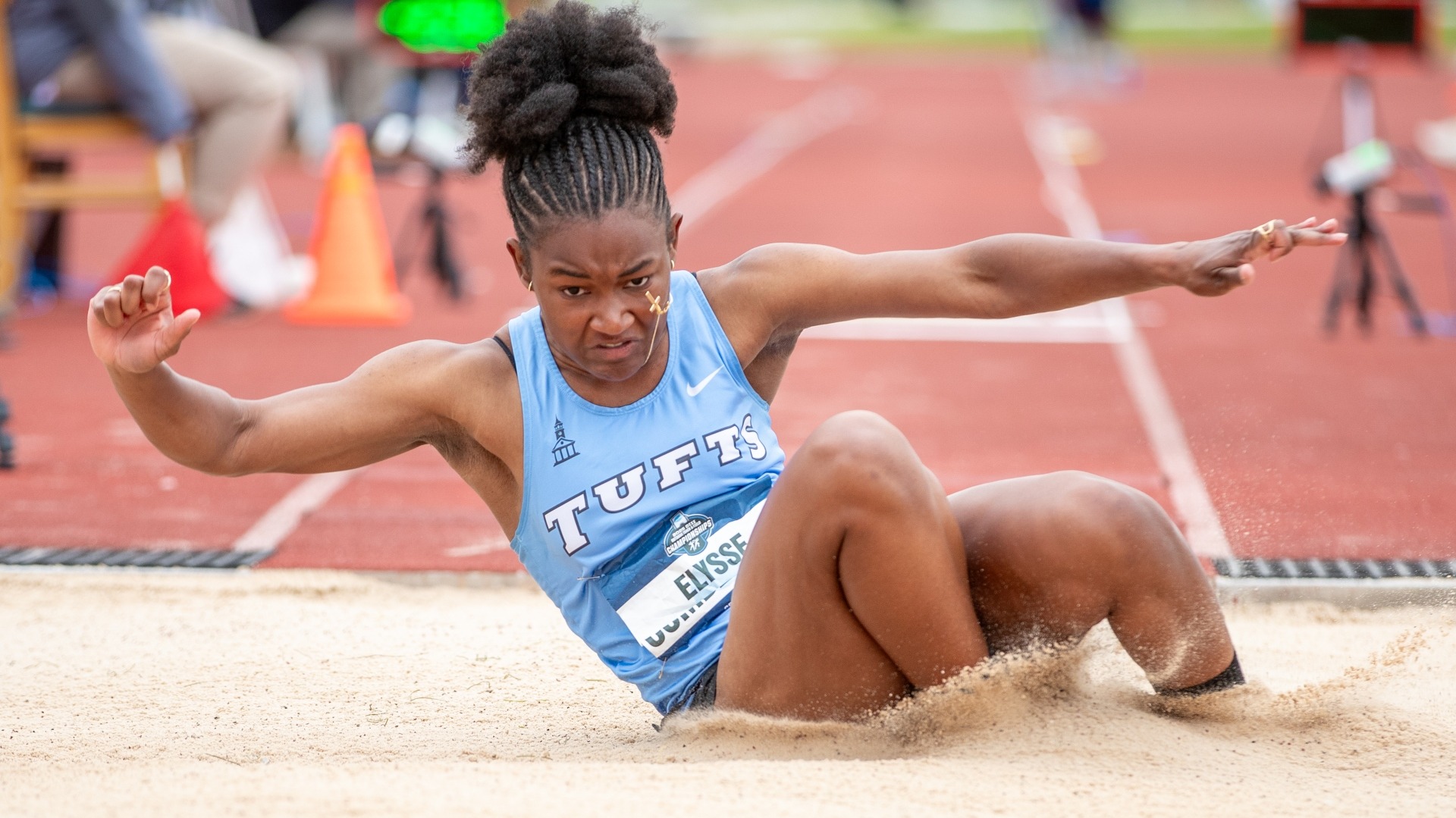 Elysse Cumberland competes at the 2025 NCAA Outdoor Championships.