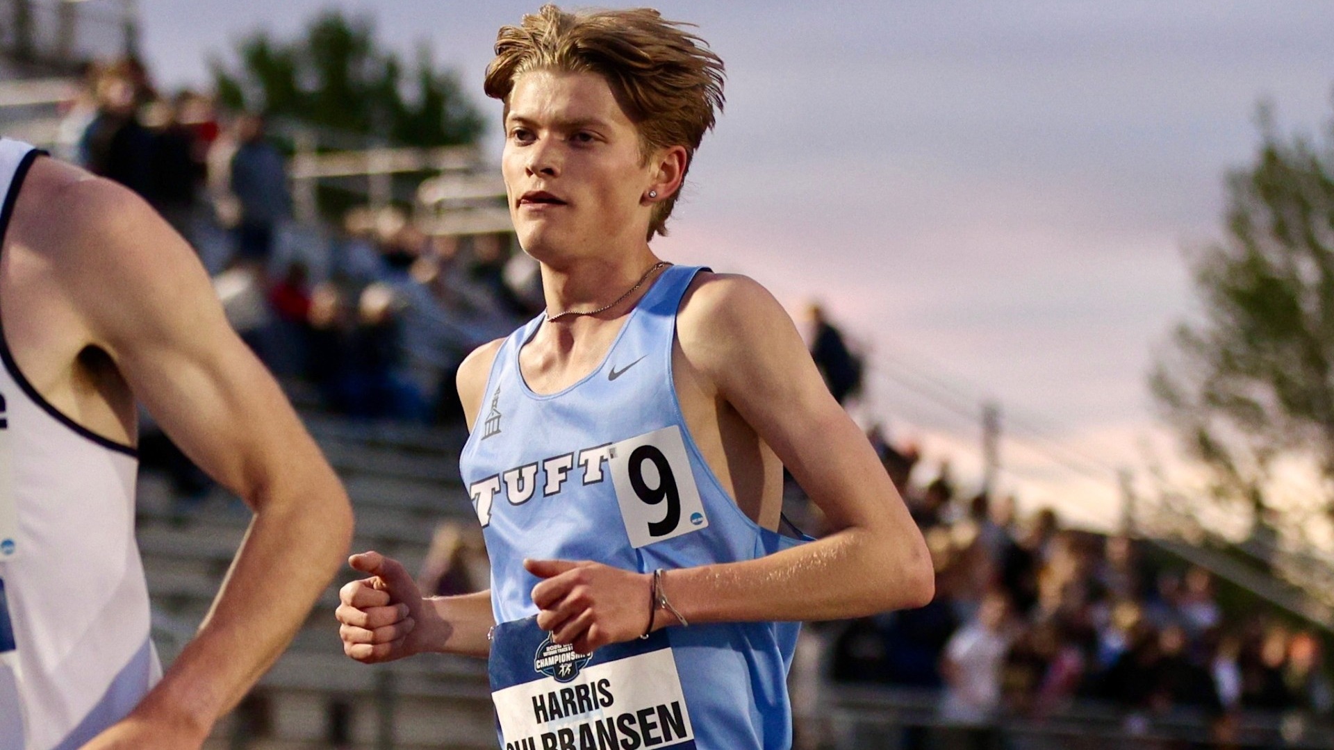 Harris Gulbransen runs in the 10,000 meters race at the 2026 NCAA Outdoor Championships.
