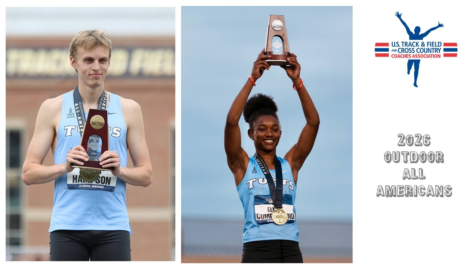 This is the graphic for the Tufts USTFCCCA All-Americans.