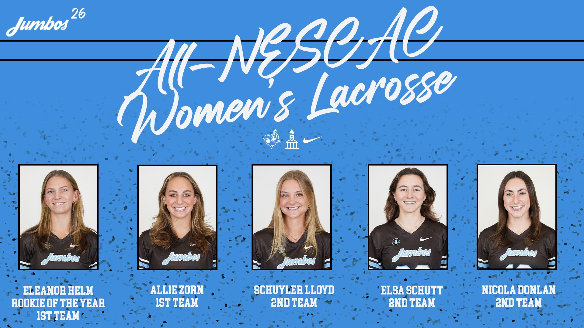 All-NESCAC Women's Lacrosse Graphic
