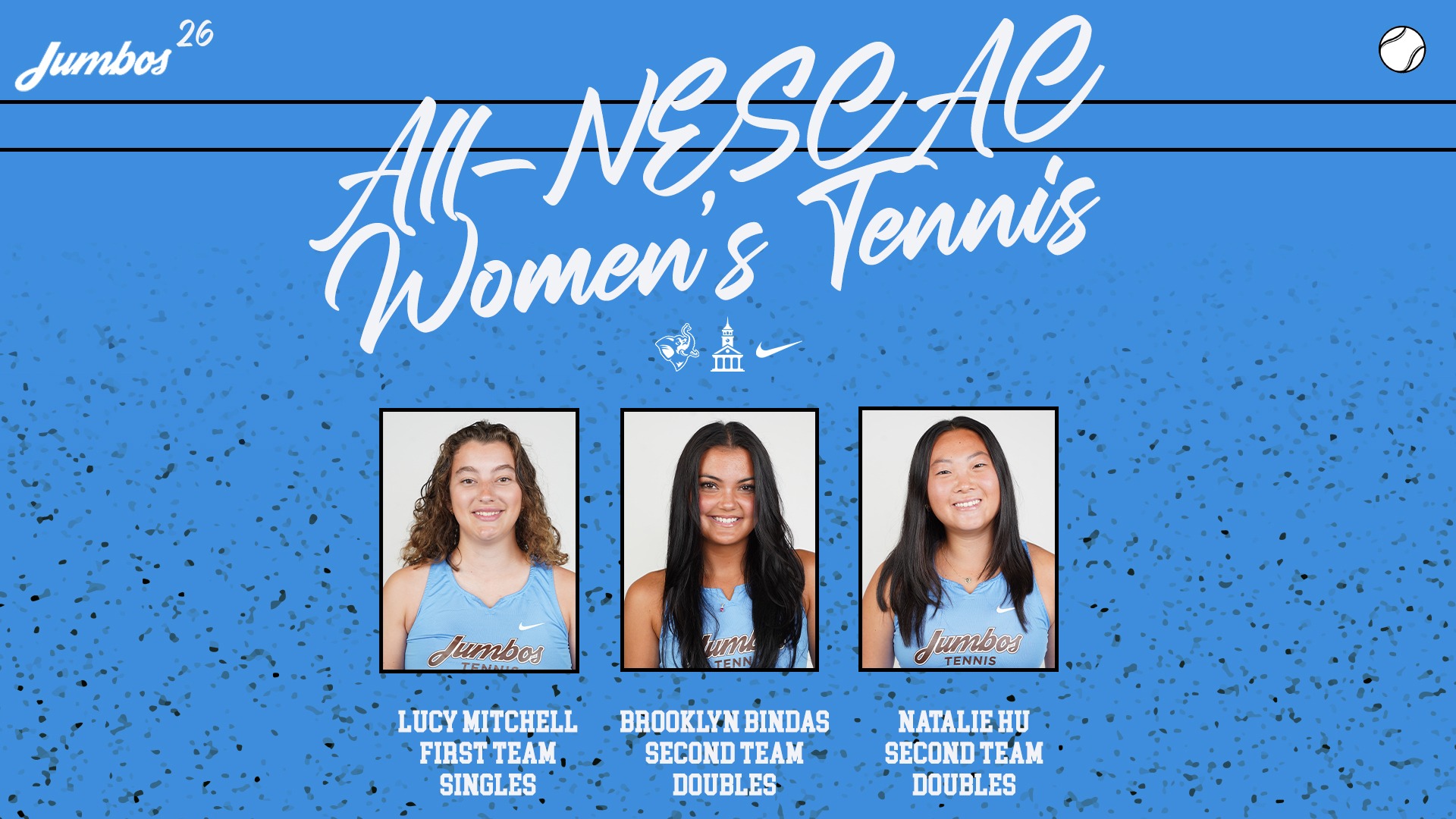 All-NESCAC Women's Tennis 2026 Release Graphic