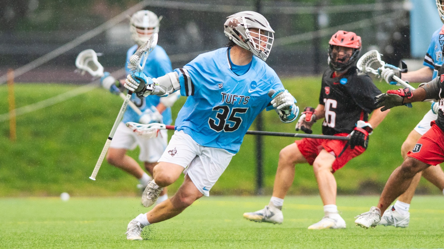 Erik Helgesen Wins Face-off Against Rhodes College Saturday, May 9.