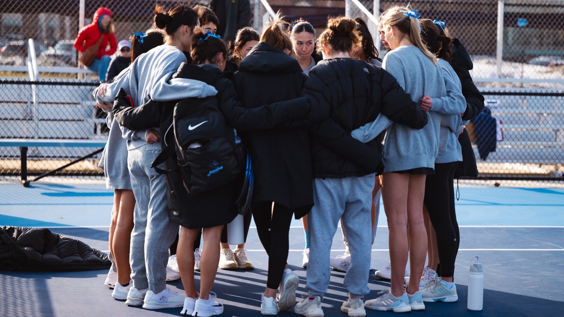 Tufts Women's Tennis Huddle