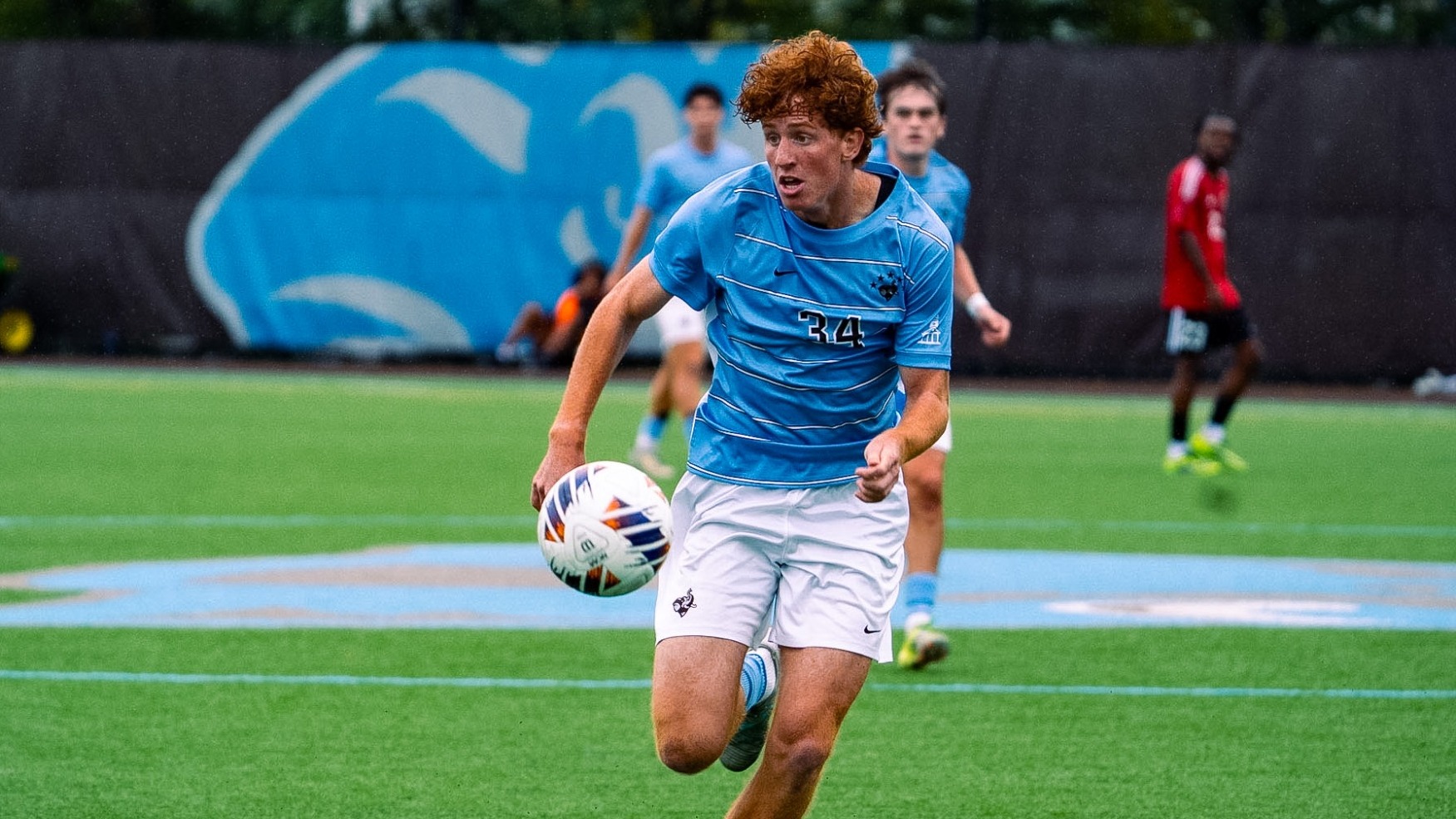 Ben Ortman Plays Ball Against Thomas College Sunday.