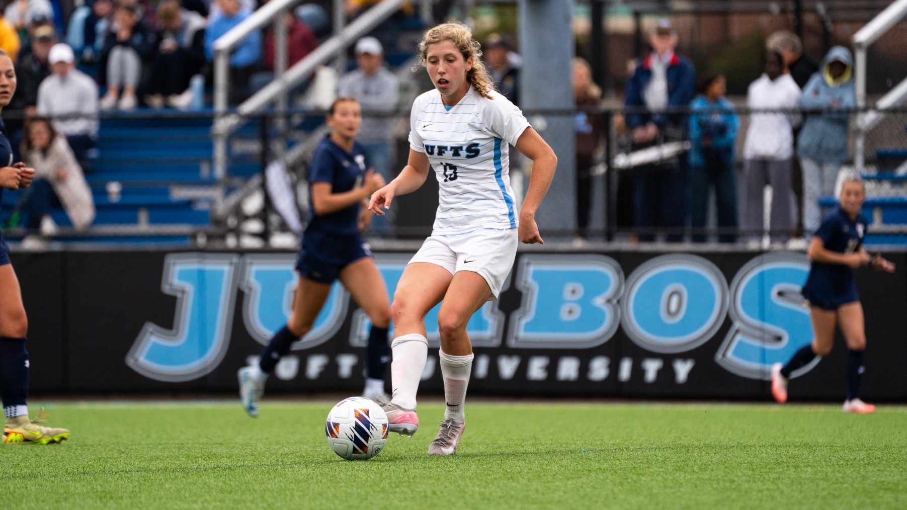 Maren Jones Dribbles Against Trinity College September 20.
