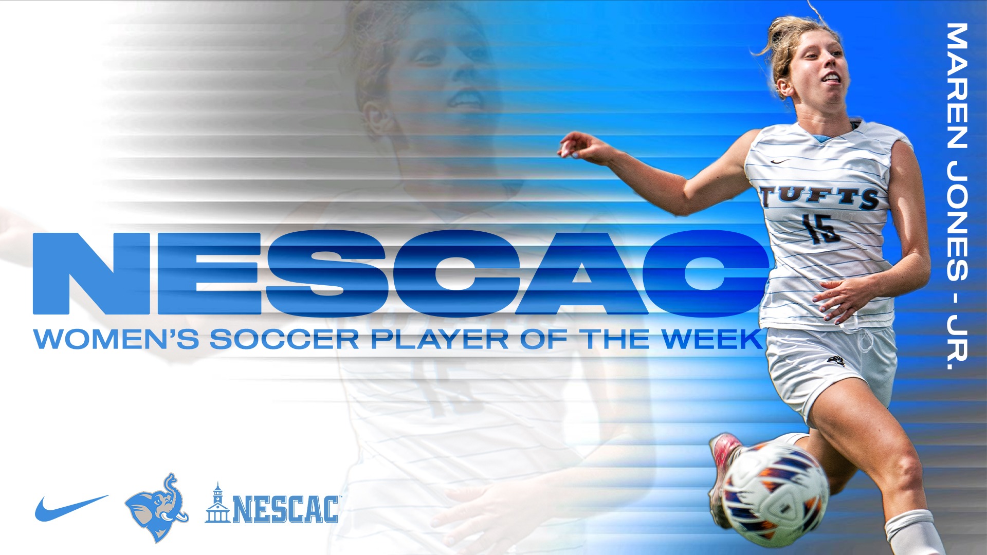 Maren Jones NESCAC Player of the Week Graphic 9.21.26