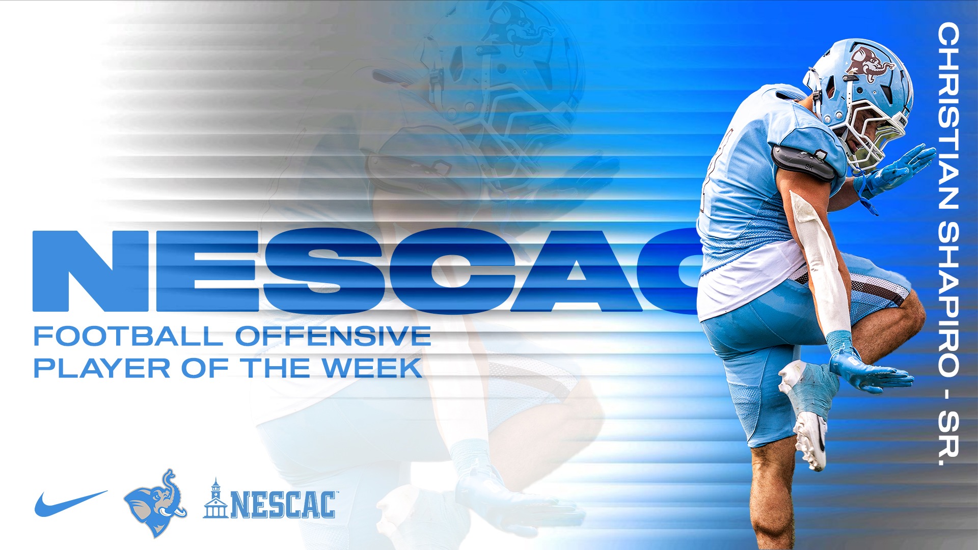 Christian Shapiro NESCAC POTW Graphic 9.21.26
