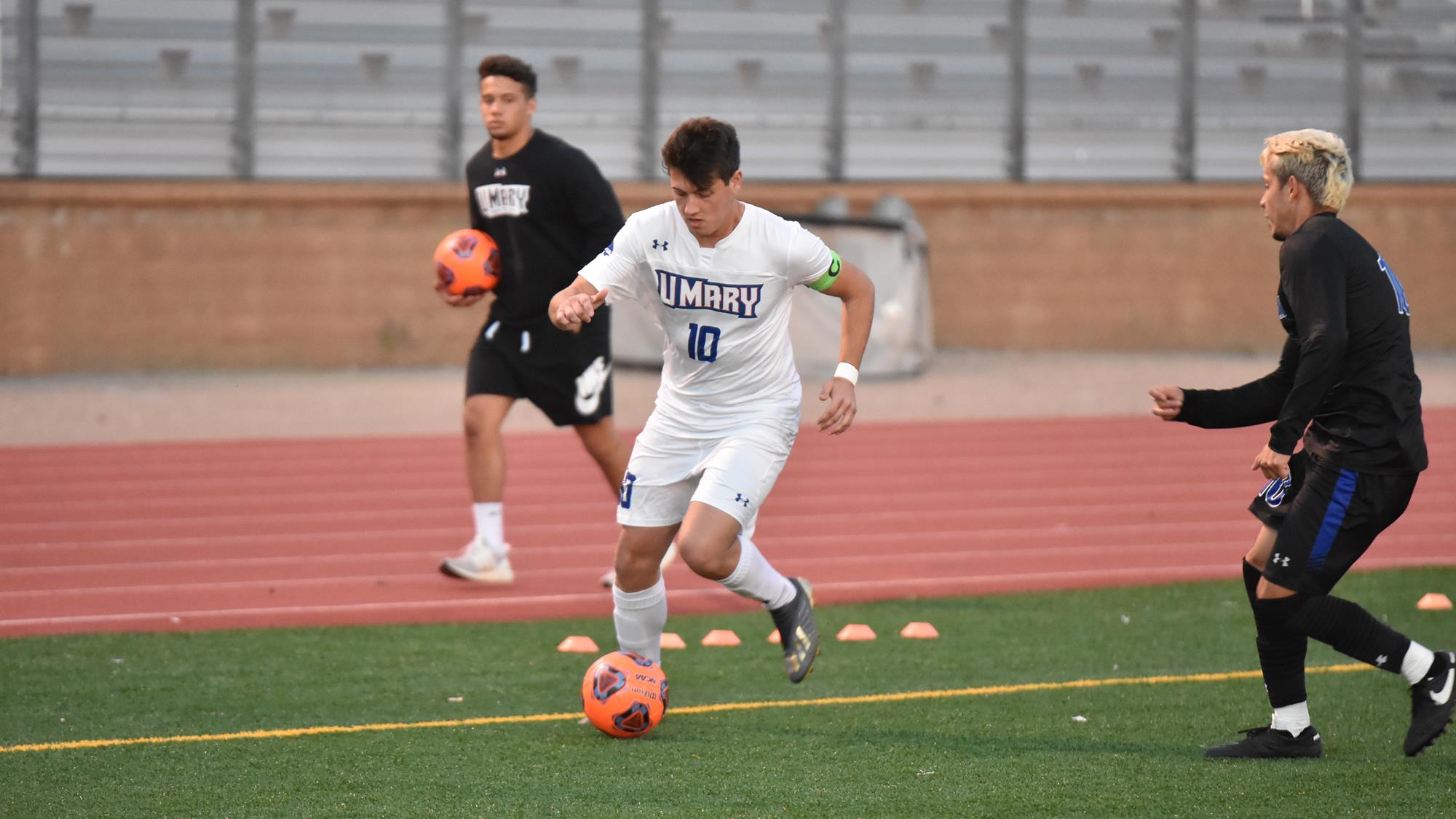 Carter brings ball up field