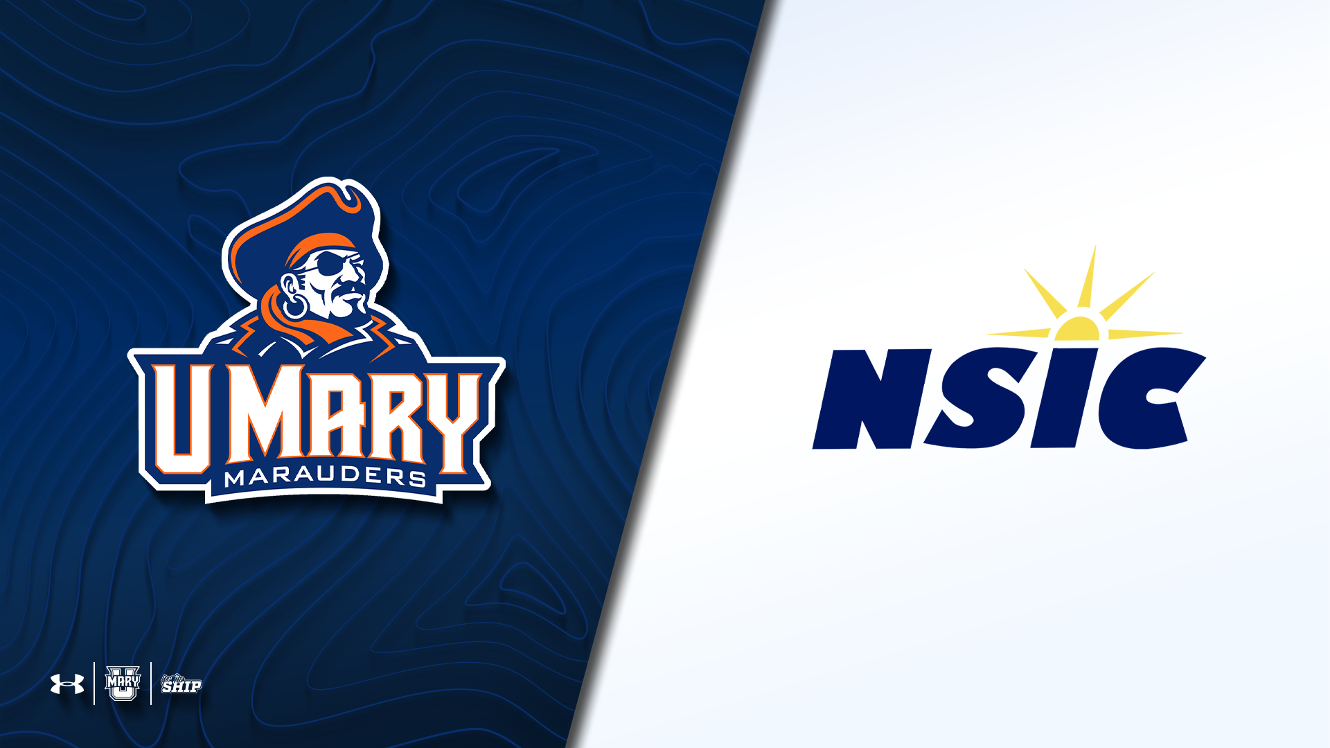 UMary Marauders and NSIC logo graphic