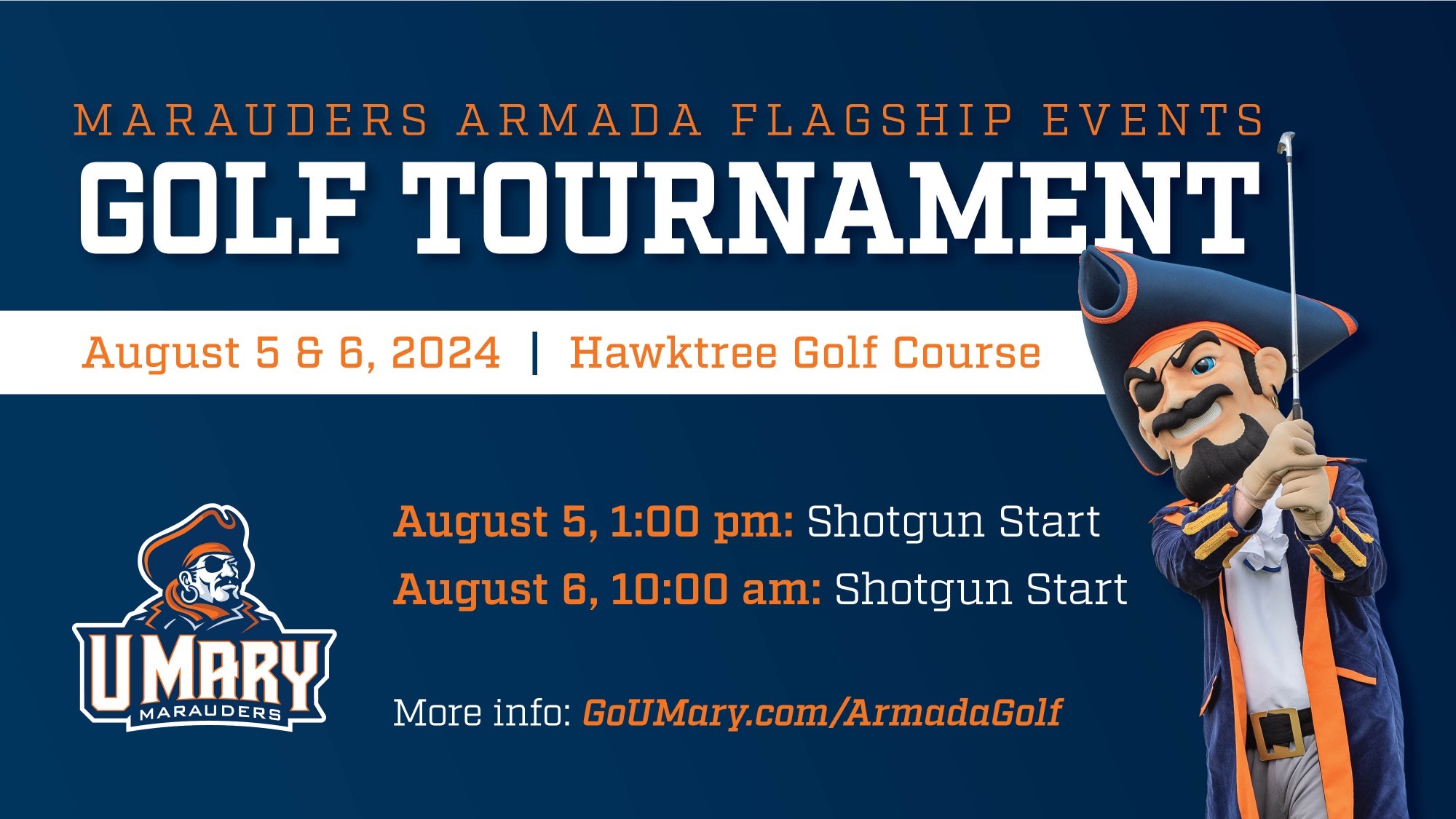 2024 Marauders Armada Golf Tournament graphic