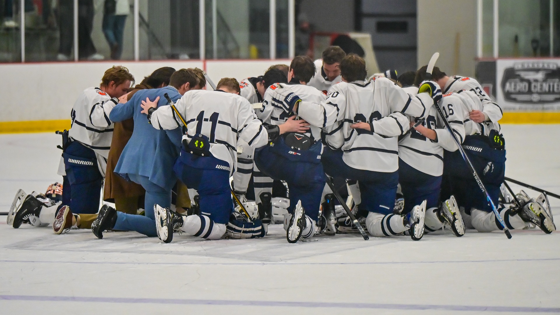 Marauders center ice postgame prayer