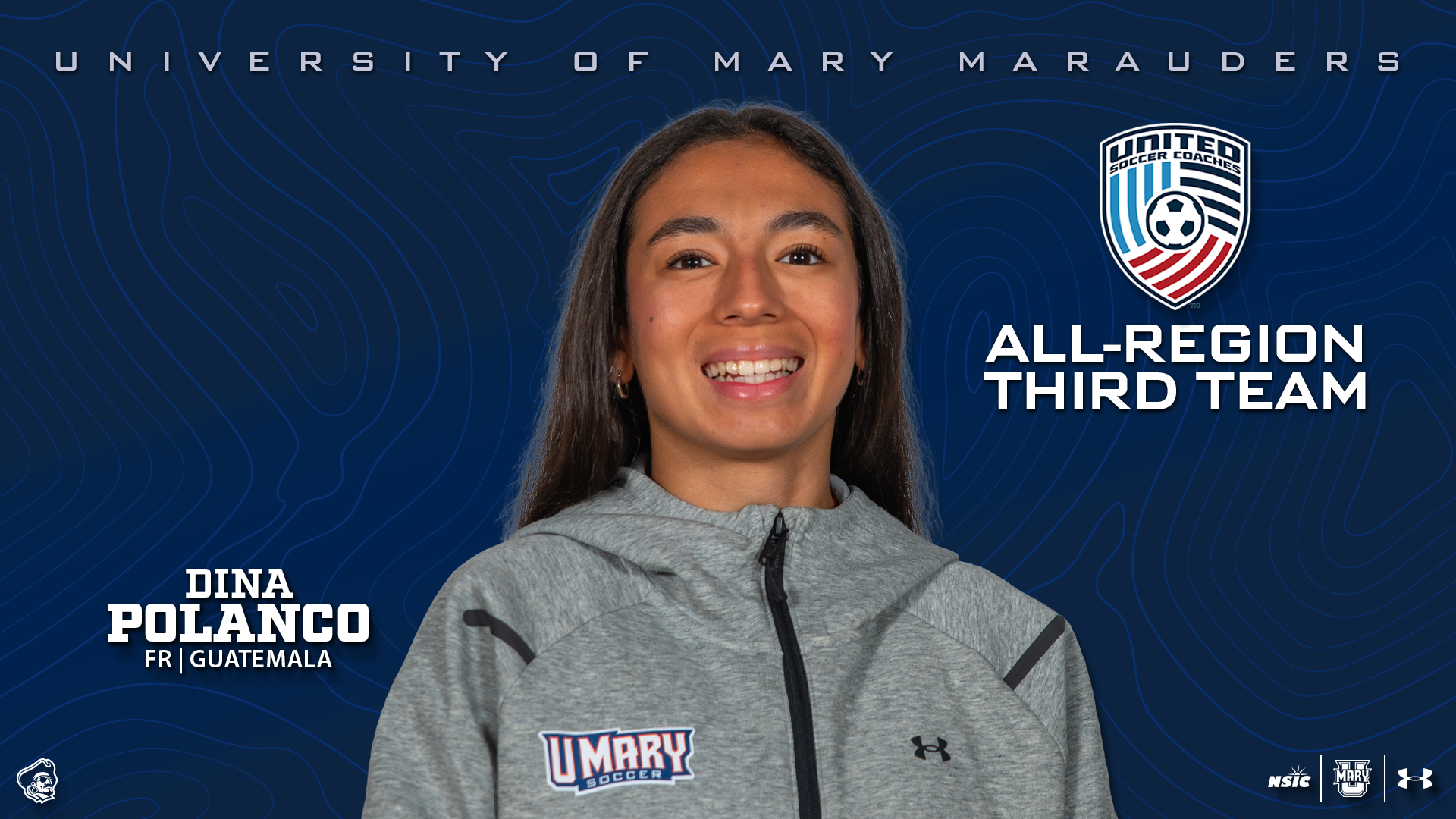 Dina Polanco USC All-Region Team graphic 2025