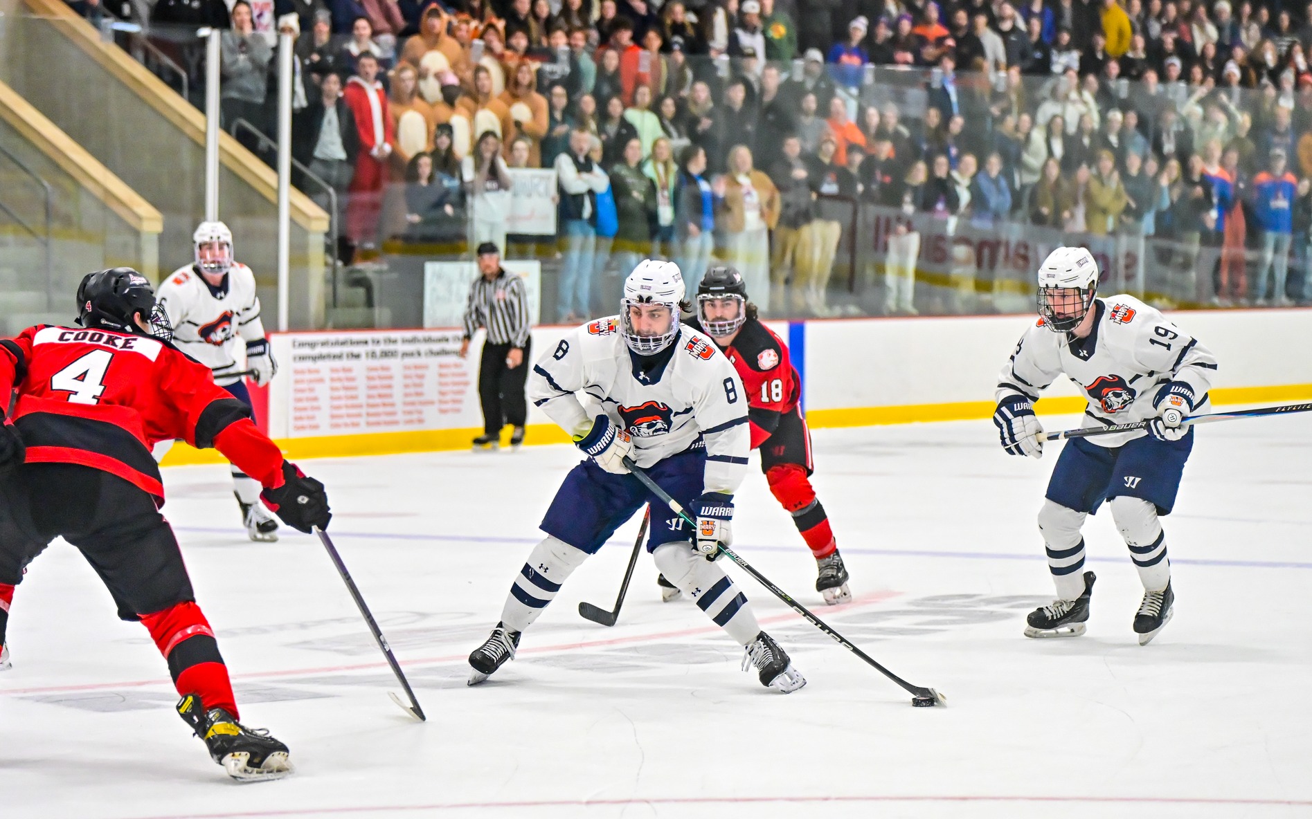 Joe Gronholz carrying the puck