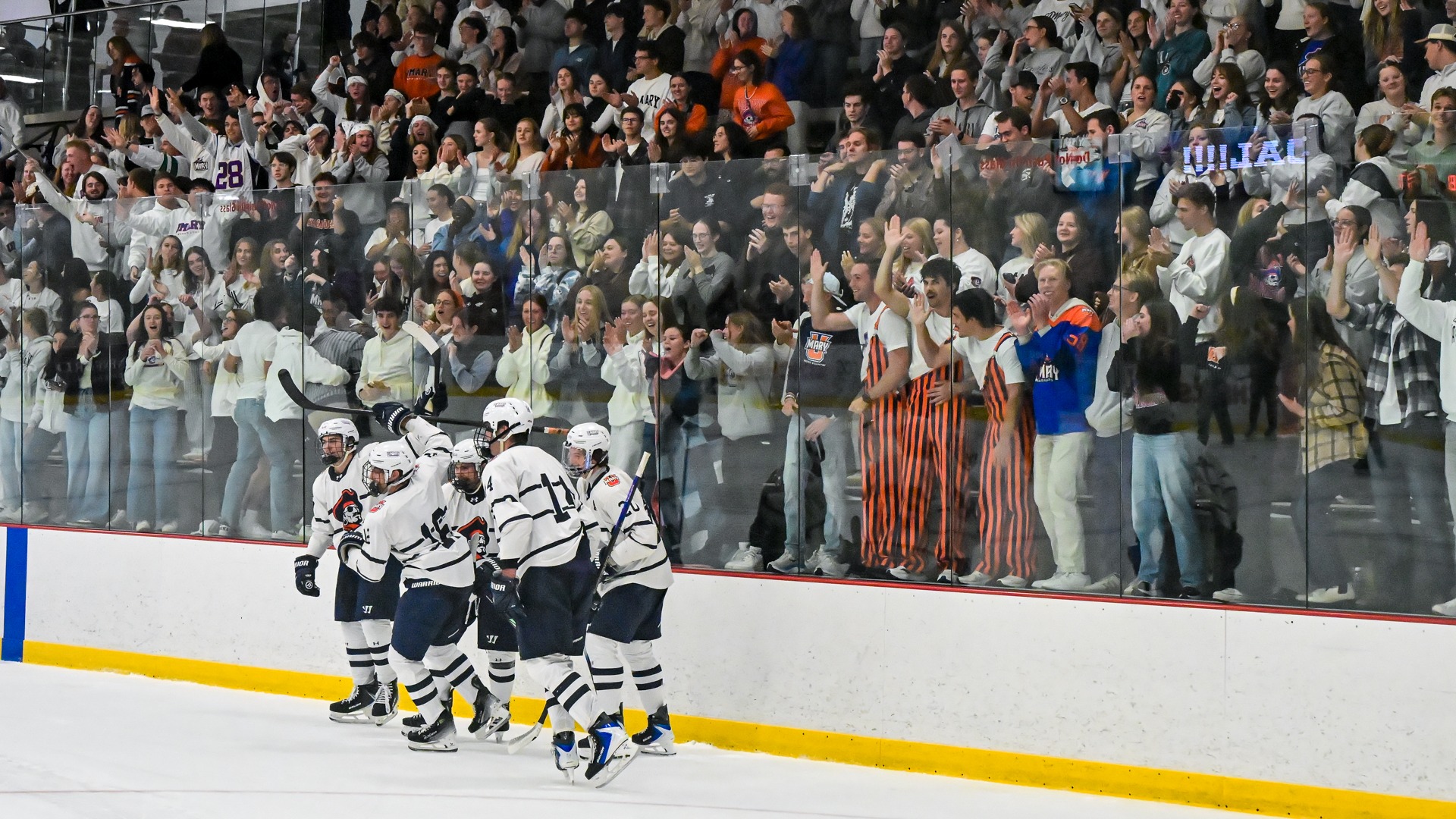 Marauders celebrate a goal against 
