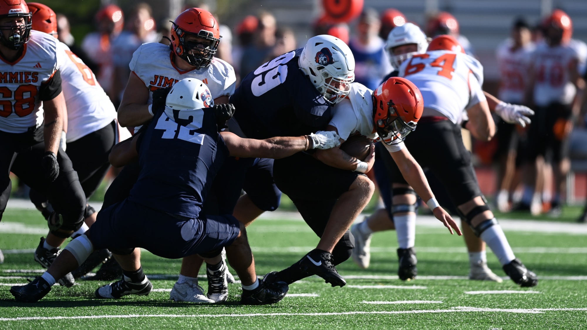 Sean Cotten sacks UJ quarterback