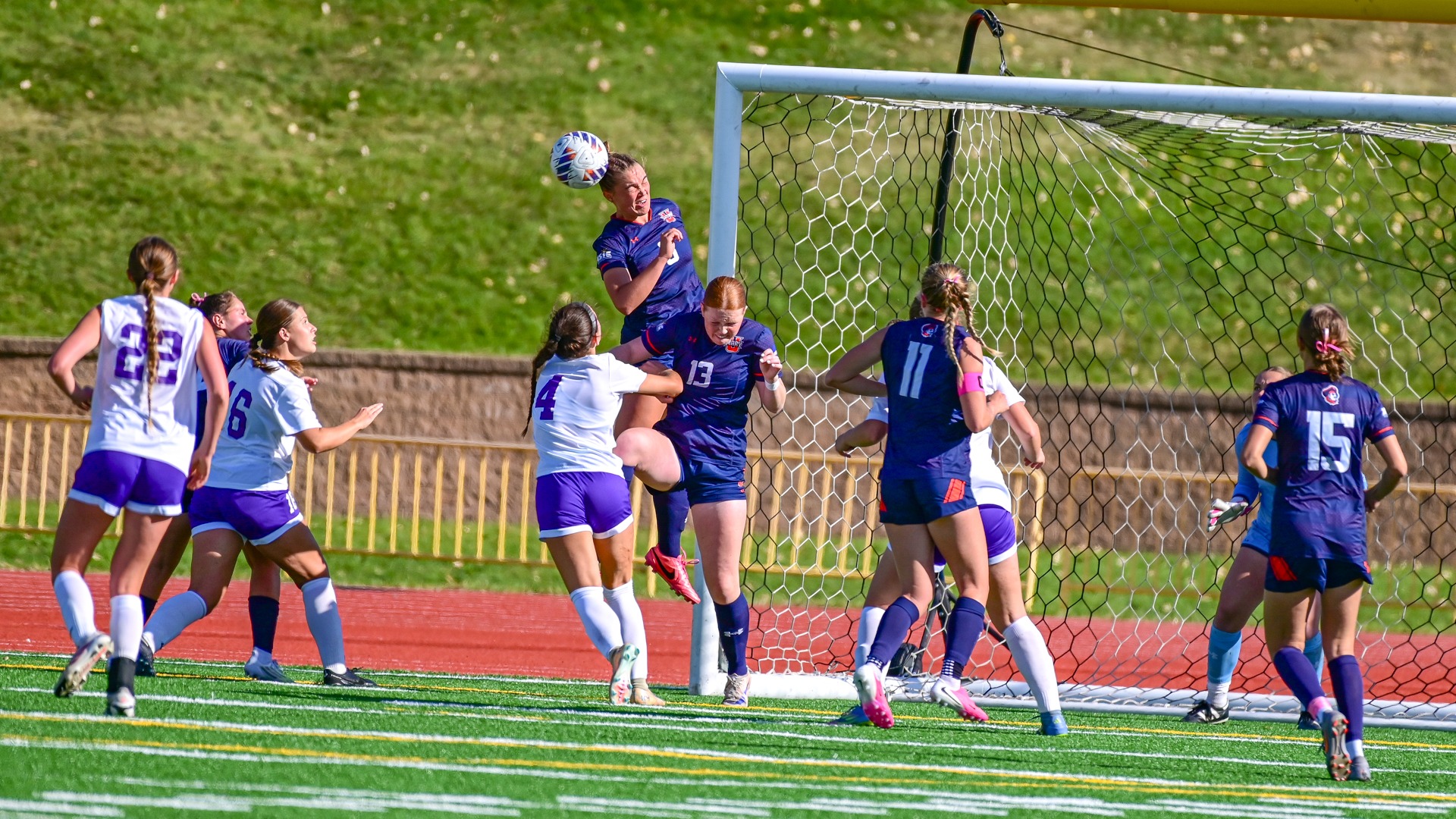 Ivy Wessel heads ball