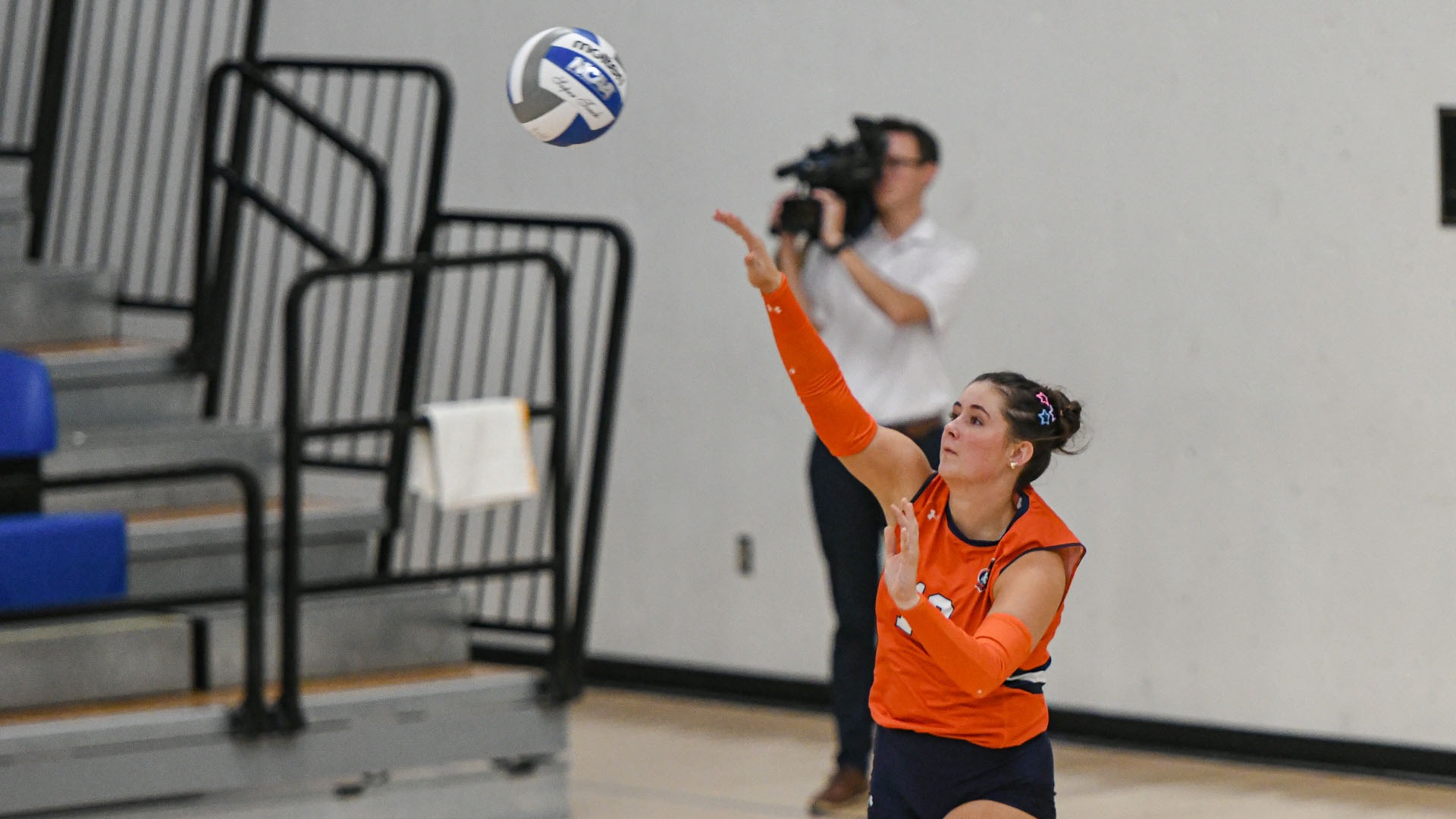Karina Hixon serving