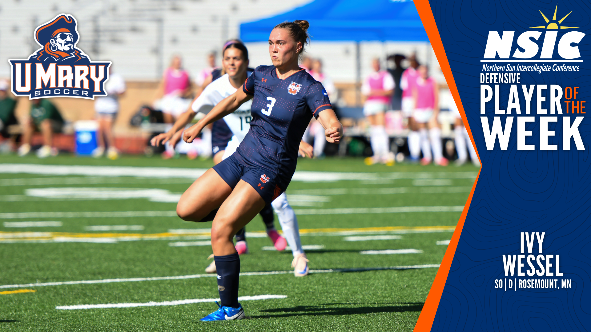 Ivy Wessel NSIC Player of the Week graphic