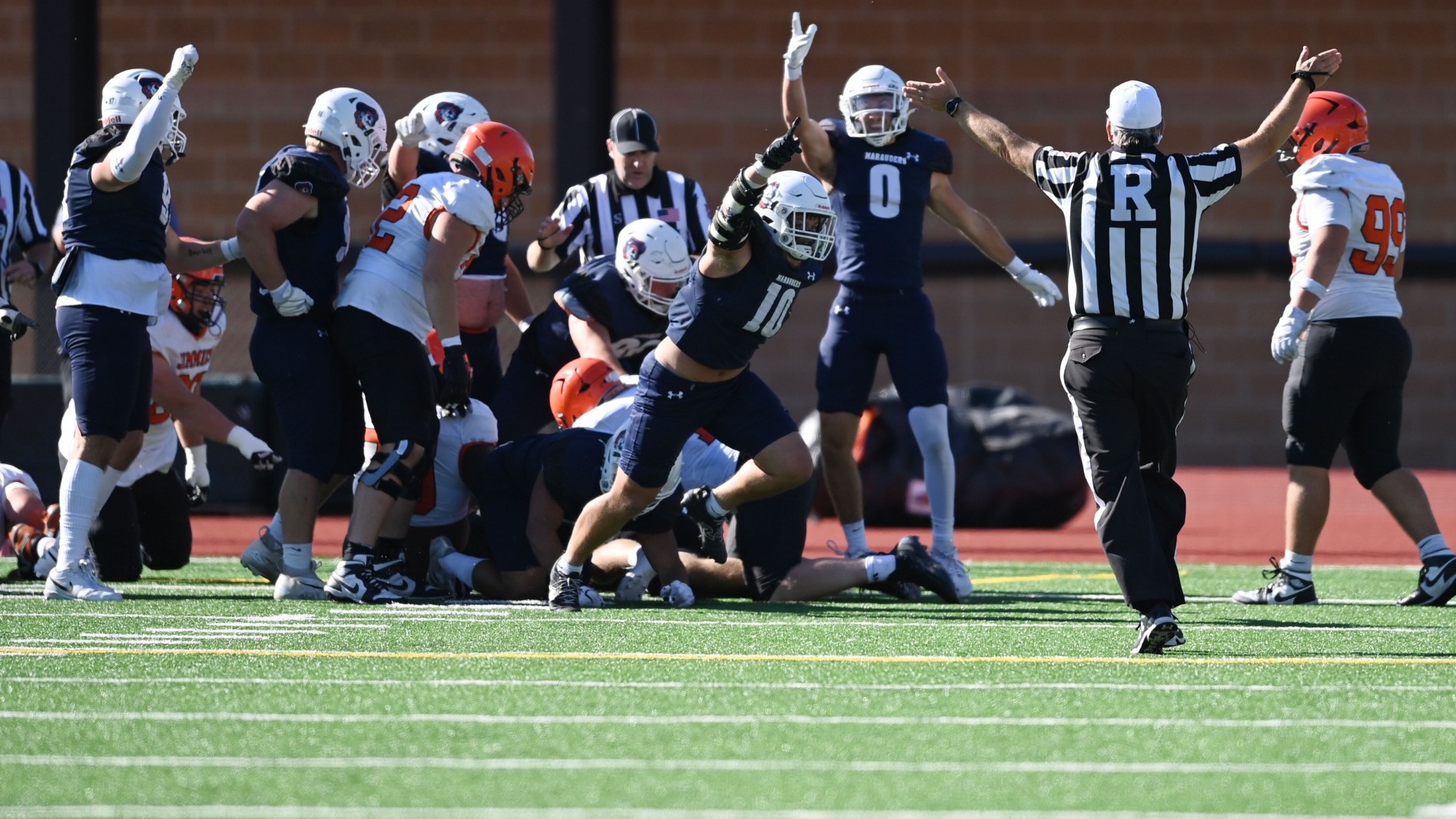 Goal line stop on homecoming