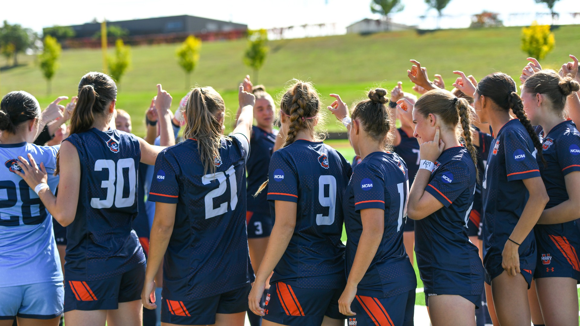 Pregame huddle