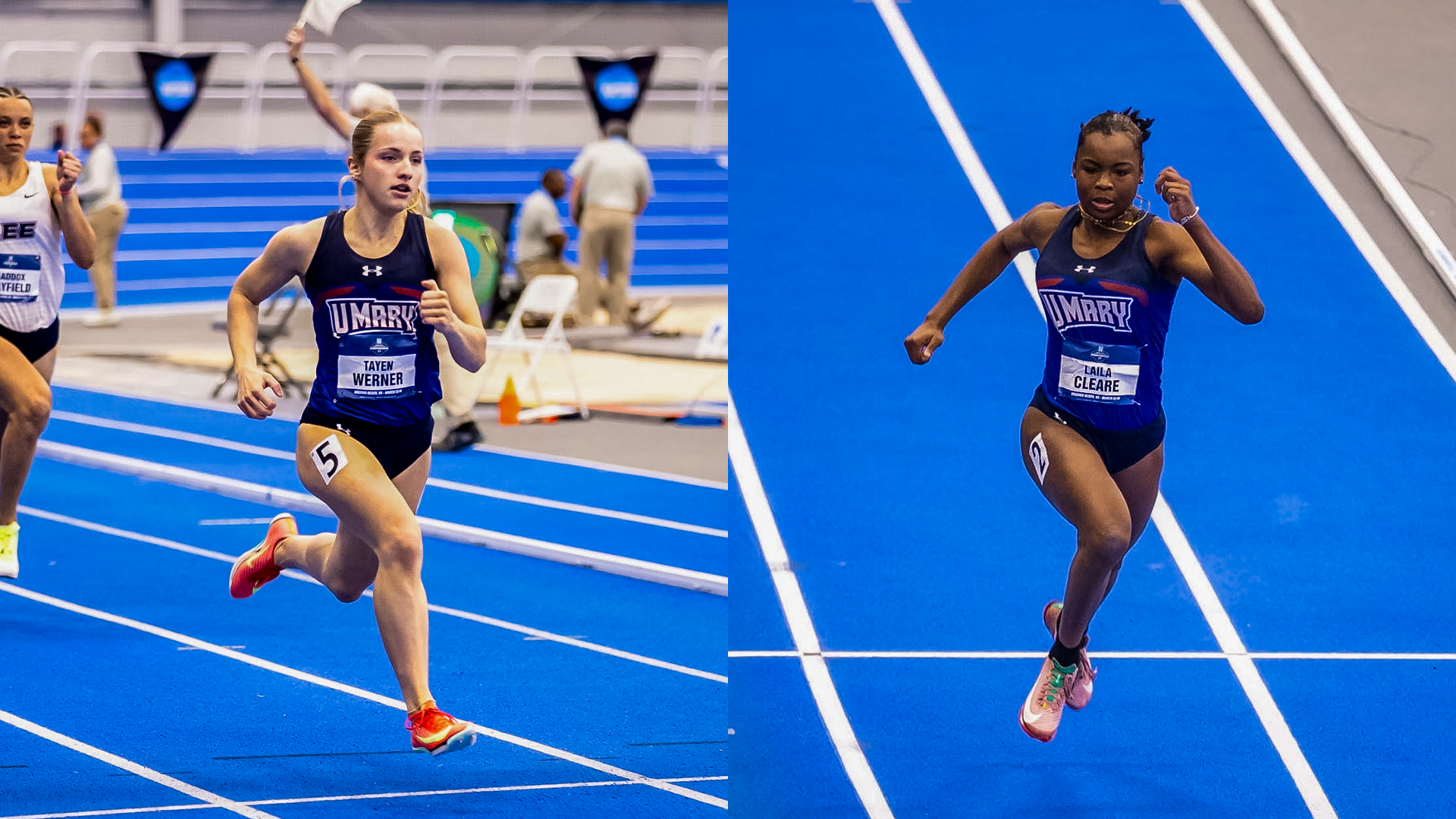 Tayen Werner and Laila Cleare at the NCAA Championships