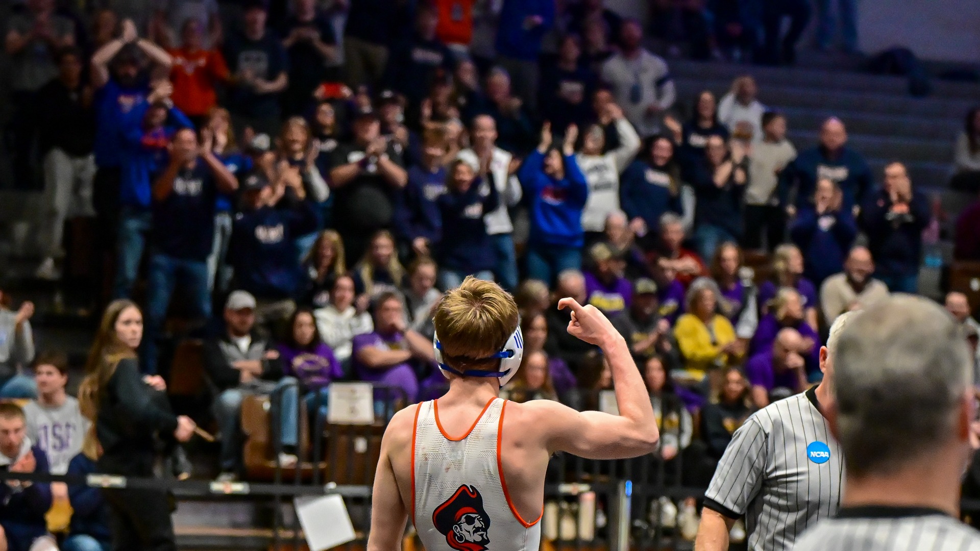 Jacob Strausbaugh celebrating making national
