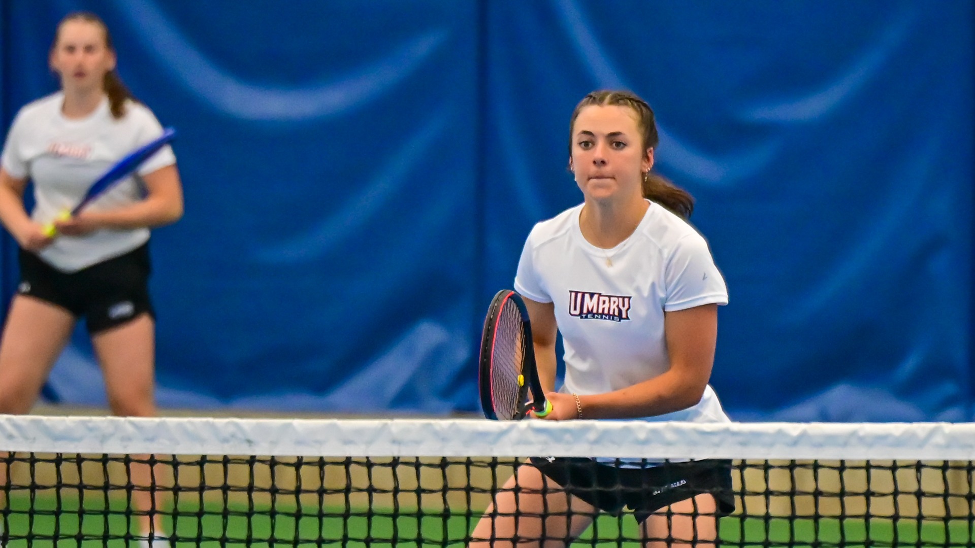 Anna Sueflohn playing doubles