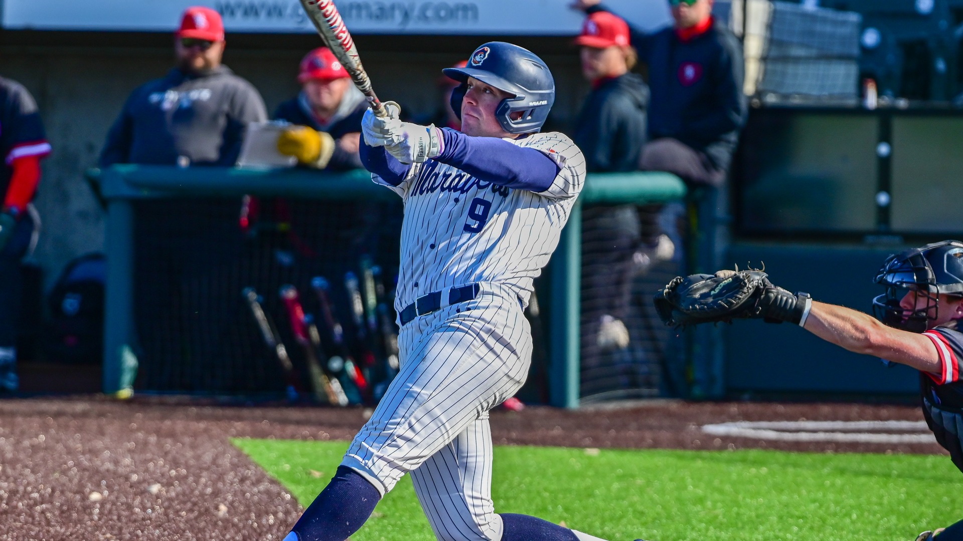 Kieran Gaffney with the swing