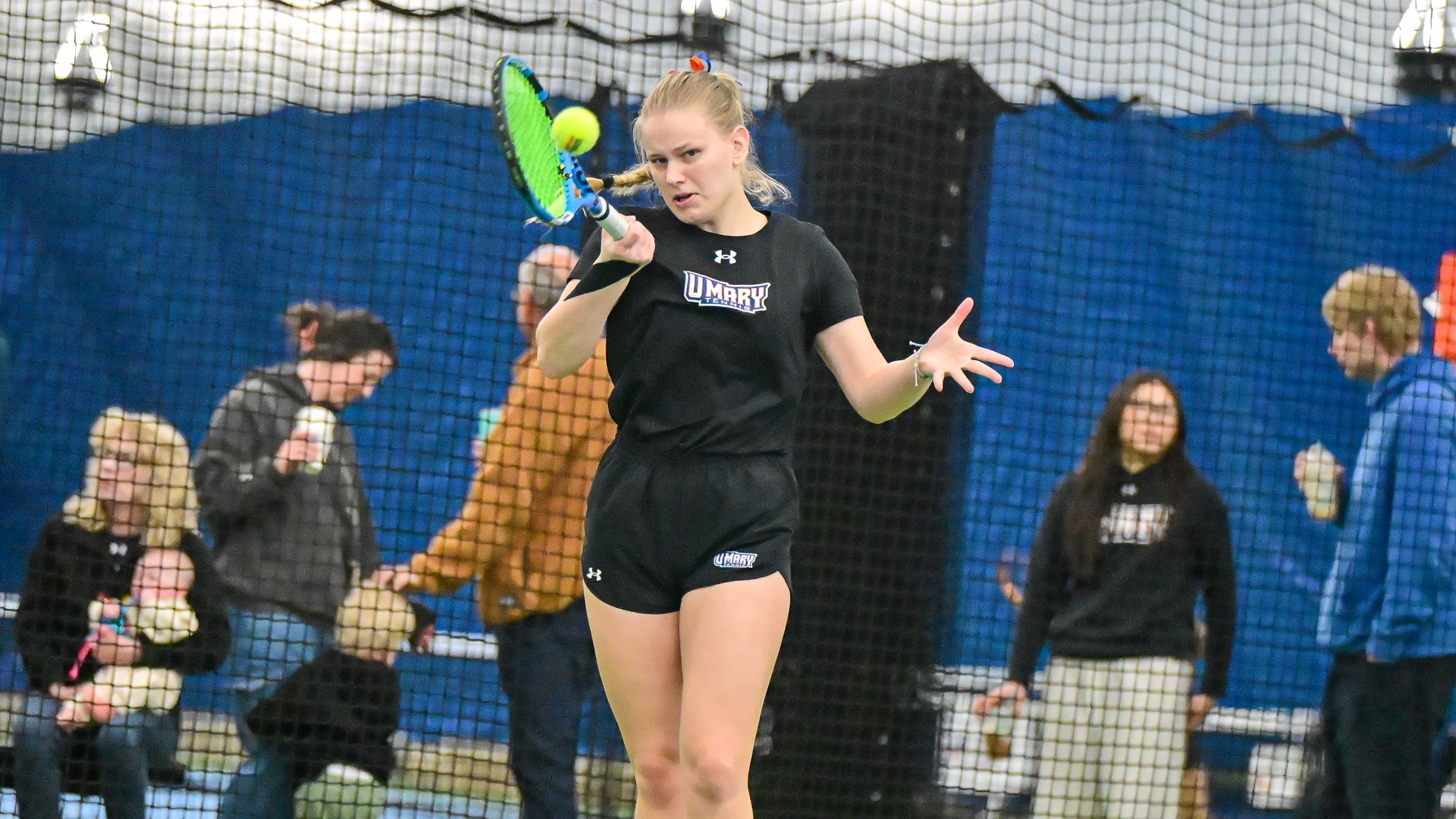 Elizabete Lekse returning against UMD