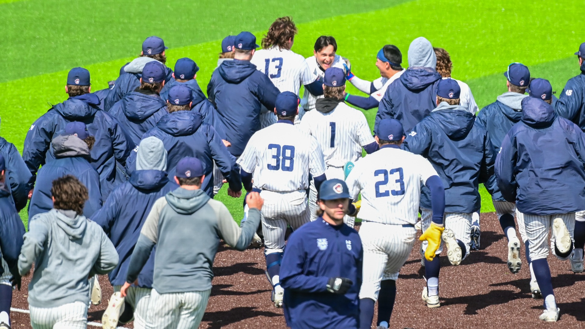 Marauders swarm field after walkoff win