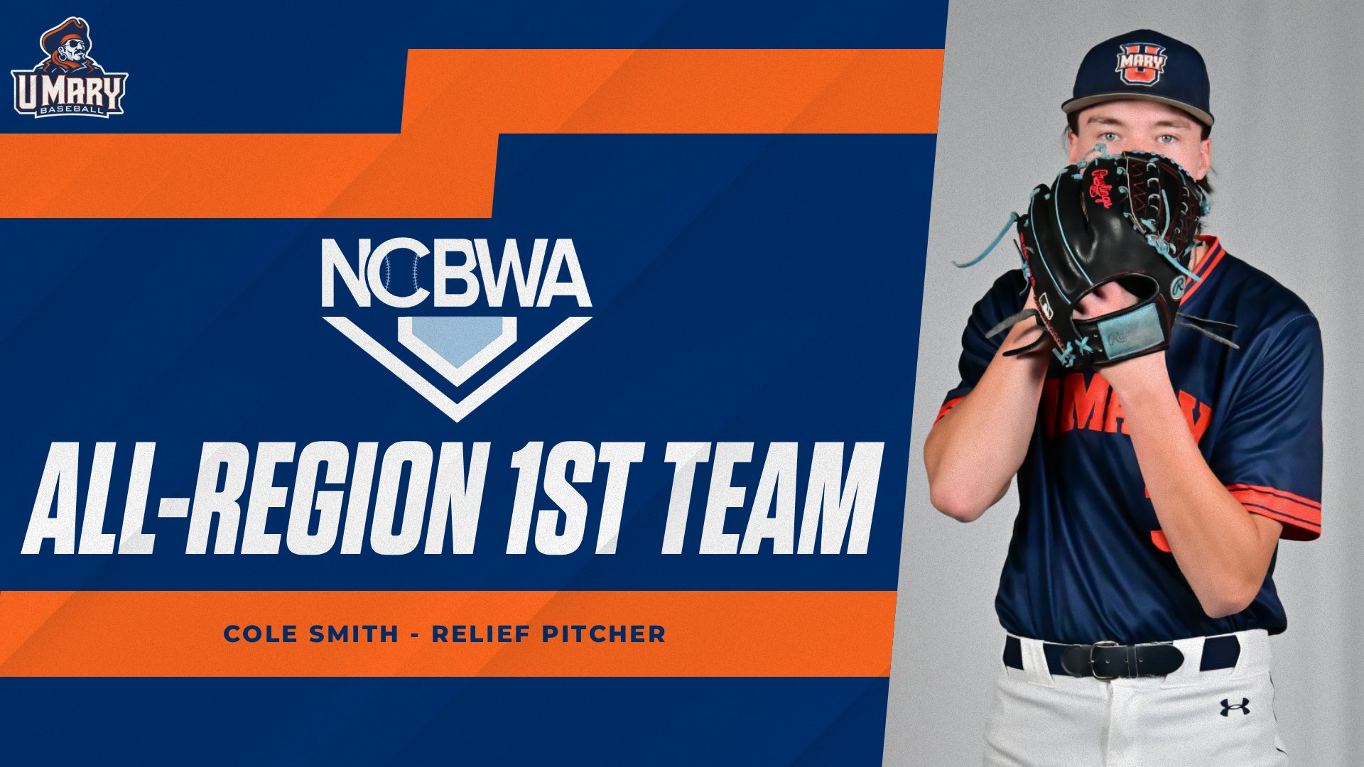 Cole Smith NCBWA All-Central Region graphic
