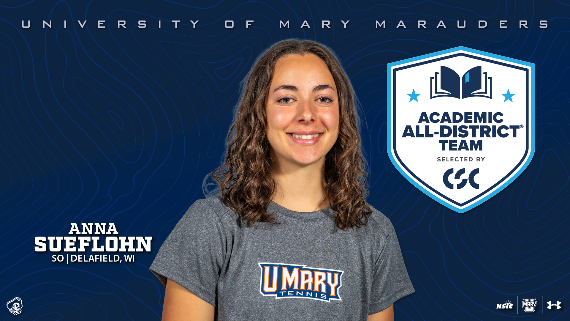 Anna Sueflohn CSC All-Academic graphic