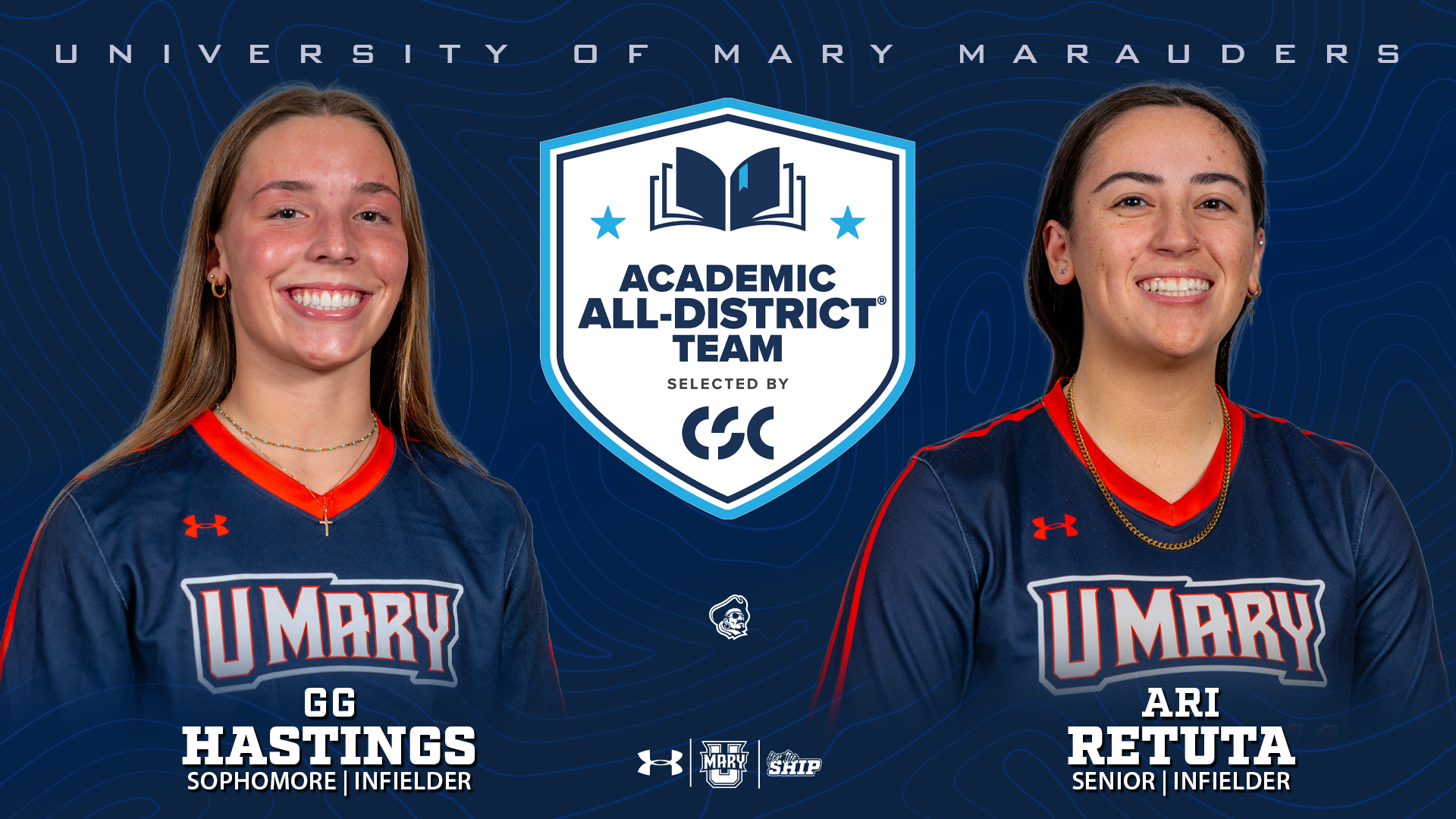 Retuta Hastings CSC Academic All-District graphic 2026