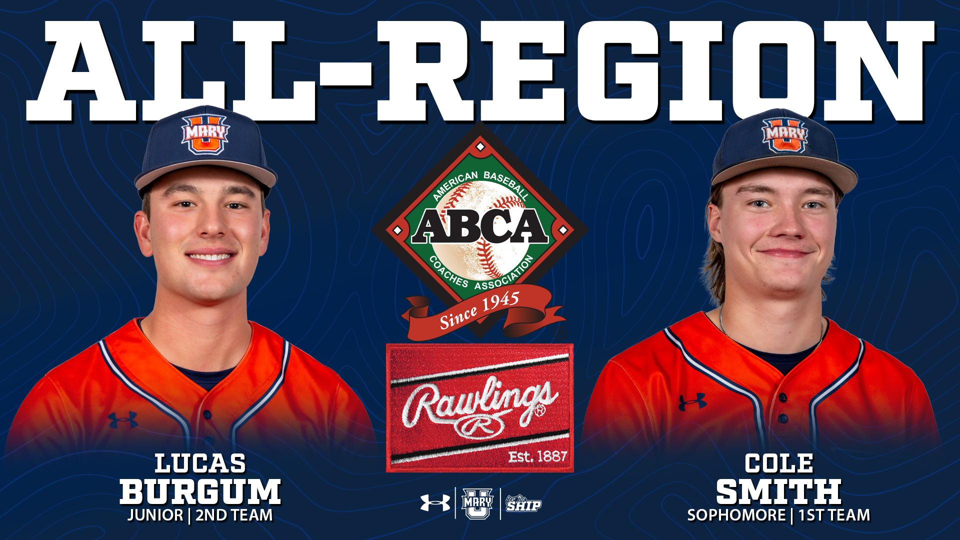 Smith Burgum ABCA/Rawlings All-Region graphic 2026