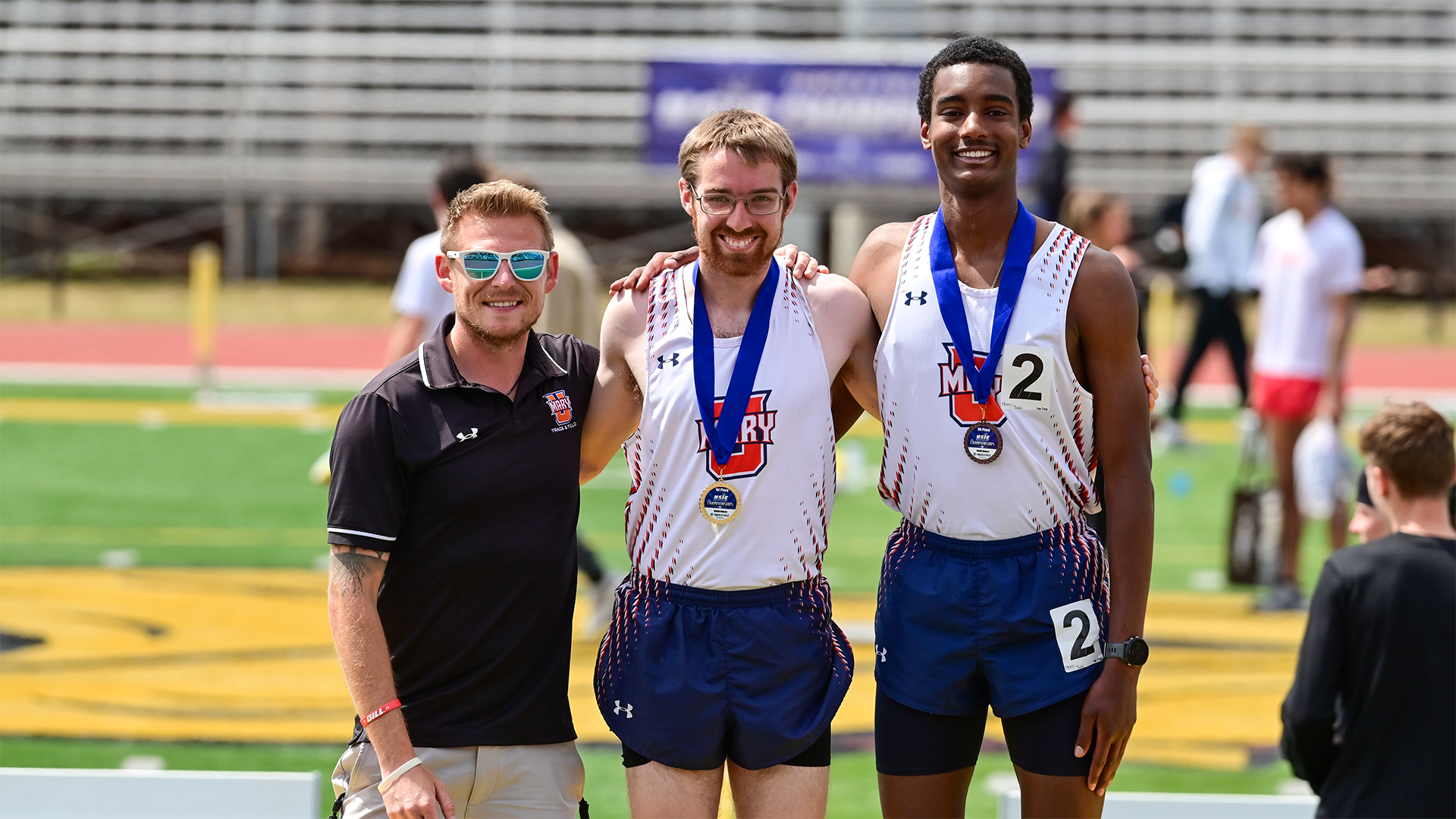 Chris Lessard, Caleb Hansen, Josiah Demaris at NSIC Championships
