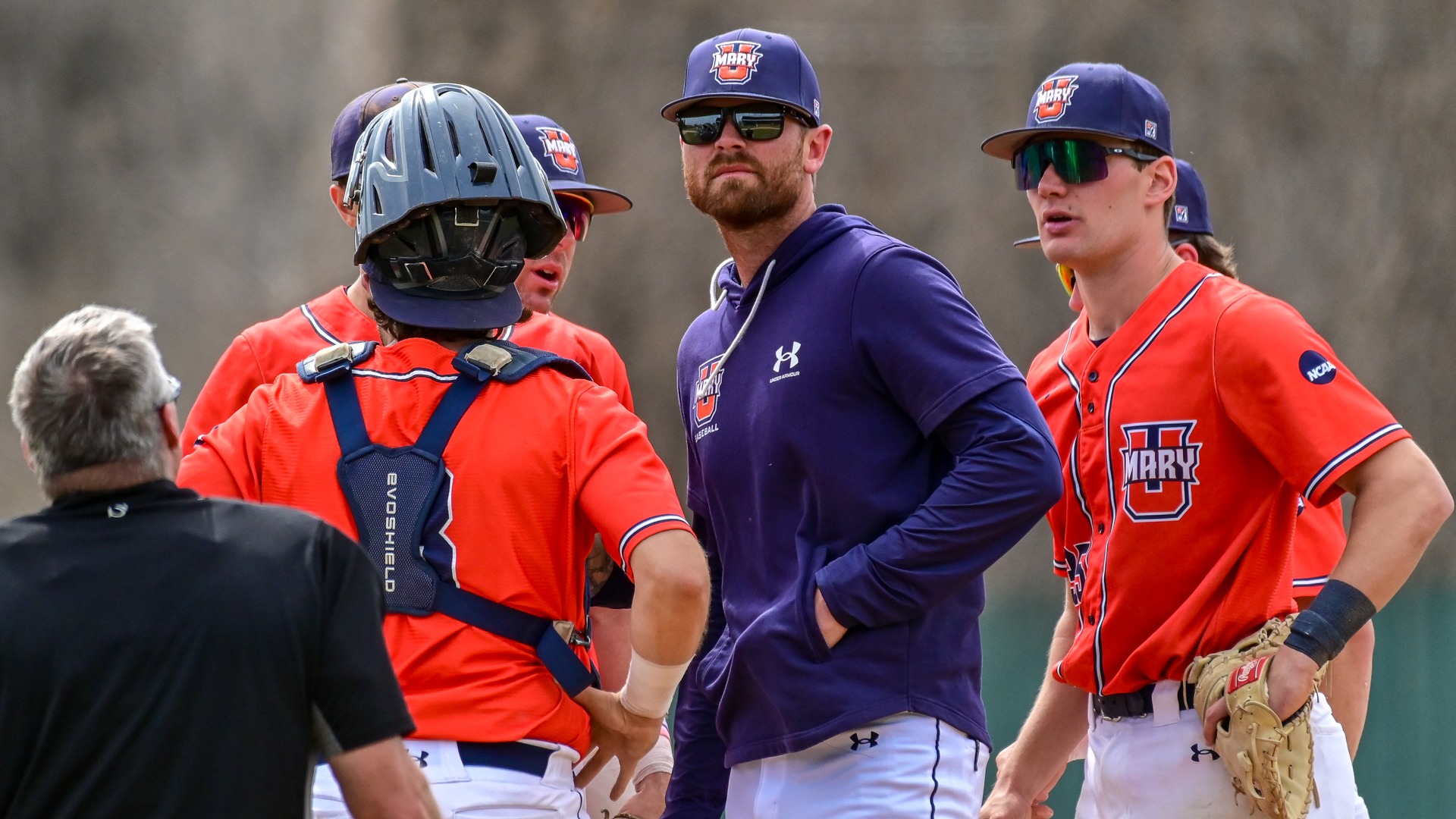 Tanner Spencer during mound visit