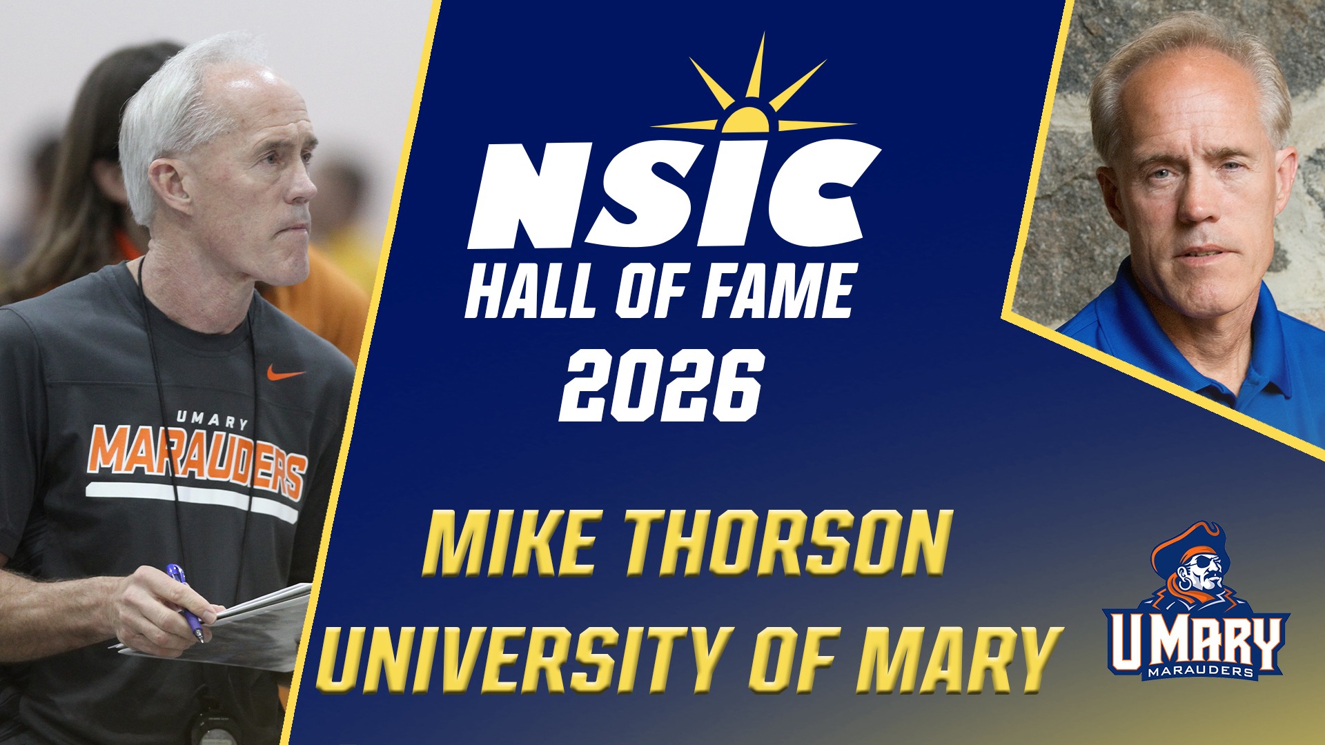 Mike Thorson NSIC Hall of Fame announcement graphic