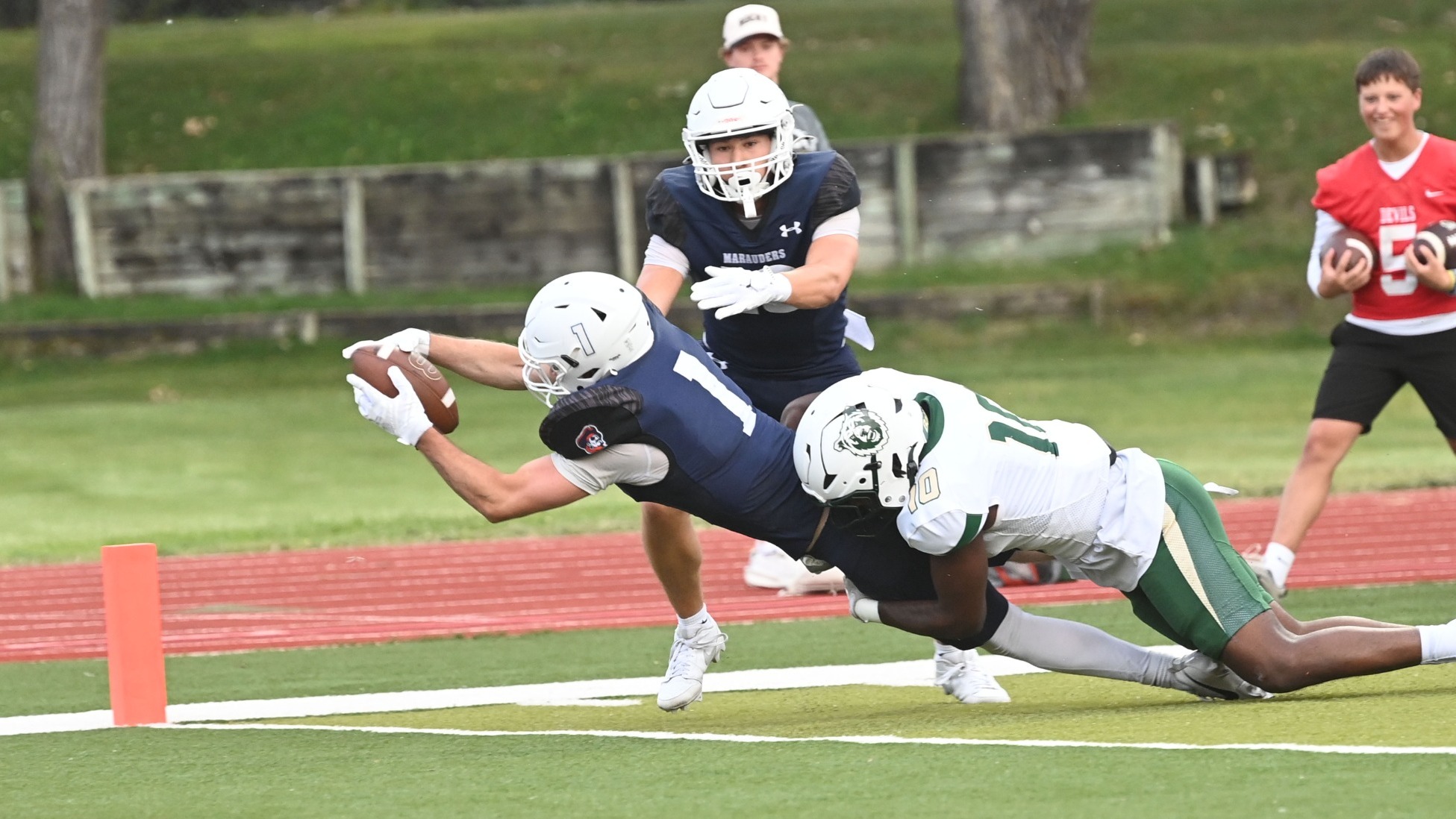 Karsyn Jablonski stretches across goal line