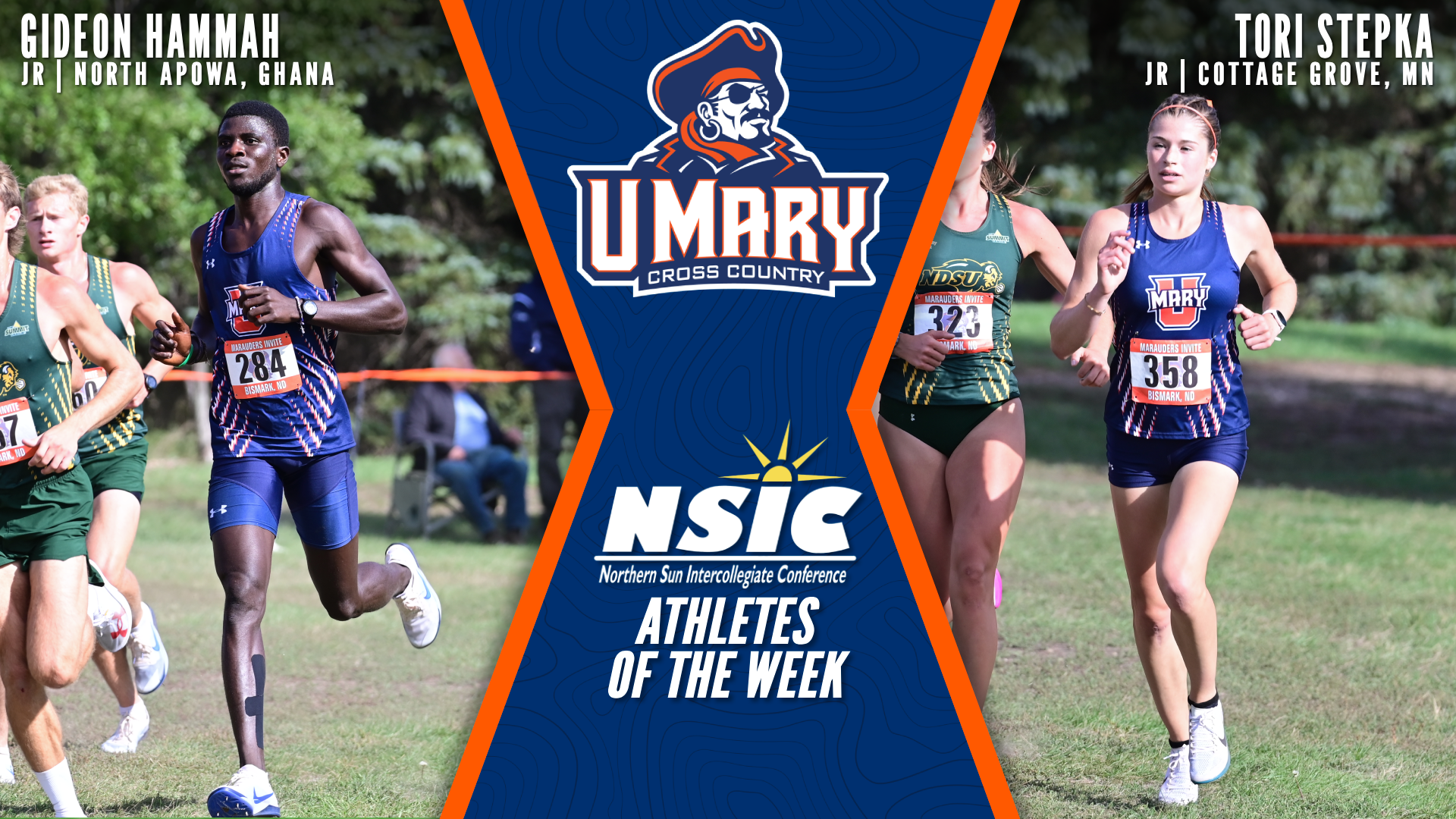 XC Athletes of the Week Gideon Hammah Tori Stepka