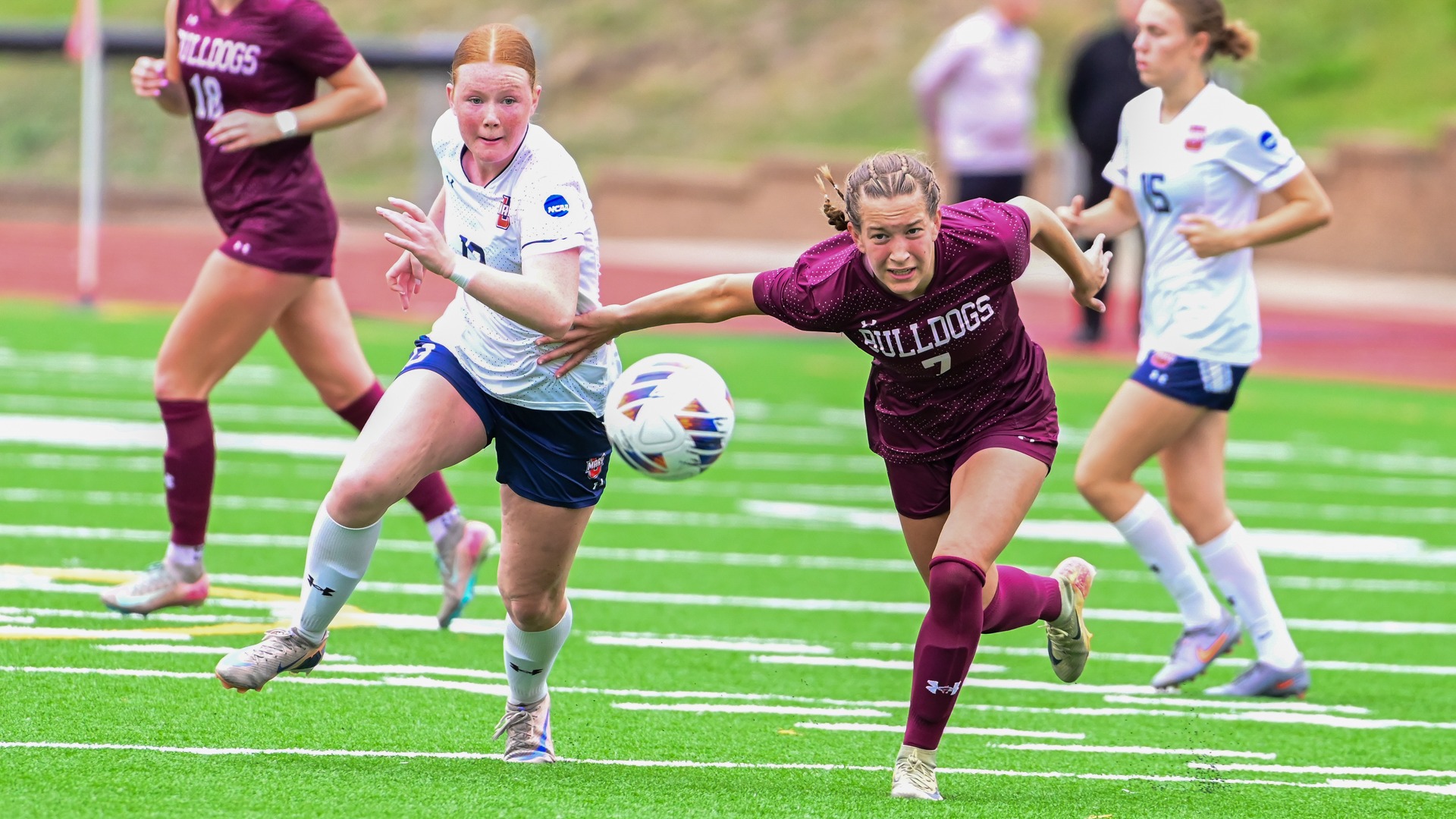 Alex Guinn chases down the ball