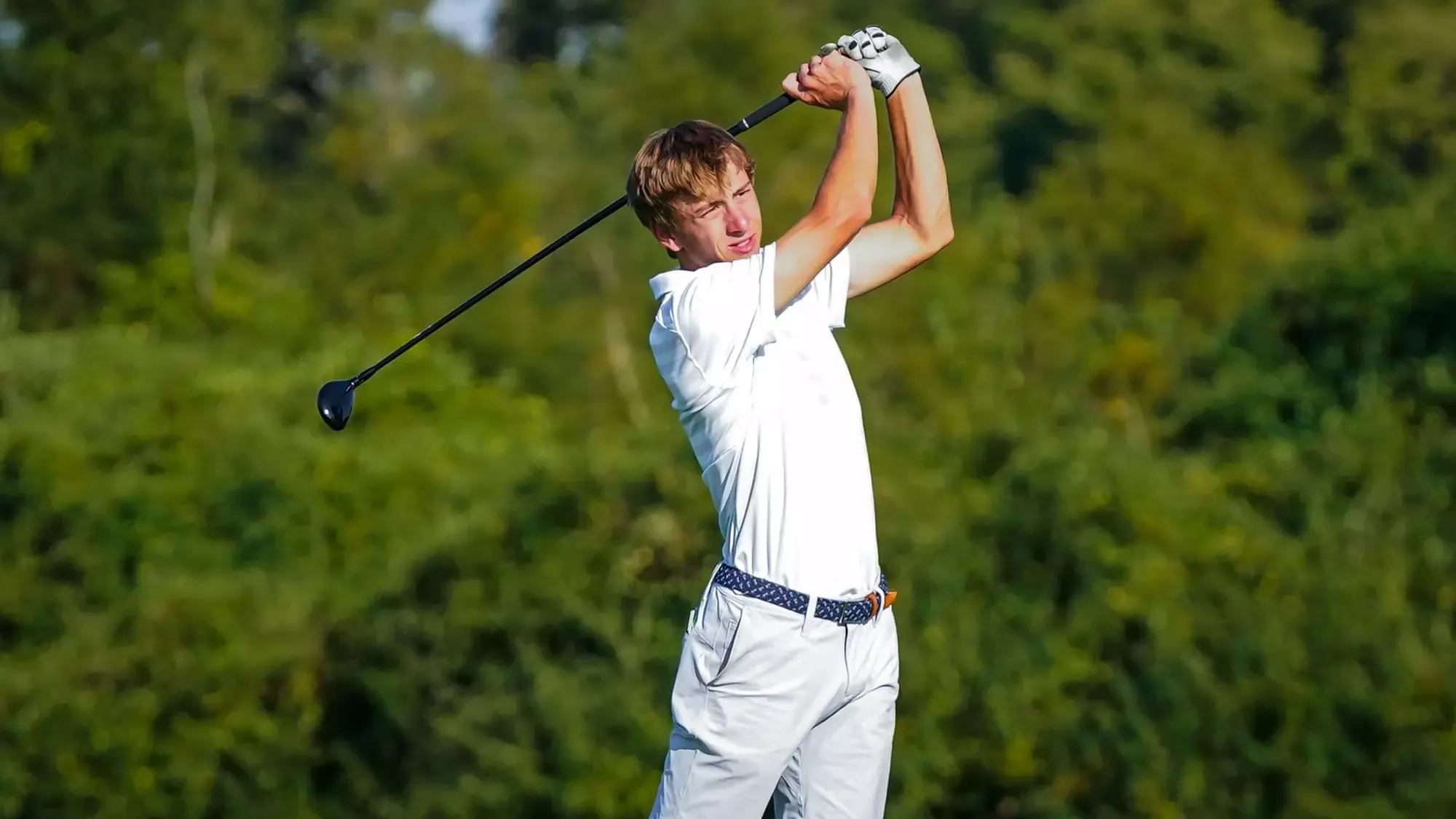 MGOLF Goebel in action at SIUE Dolenc Invitational